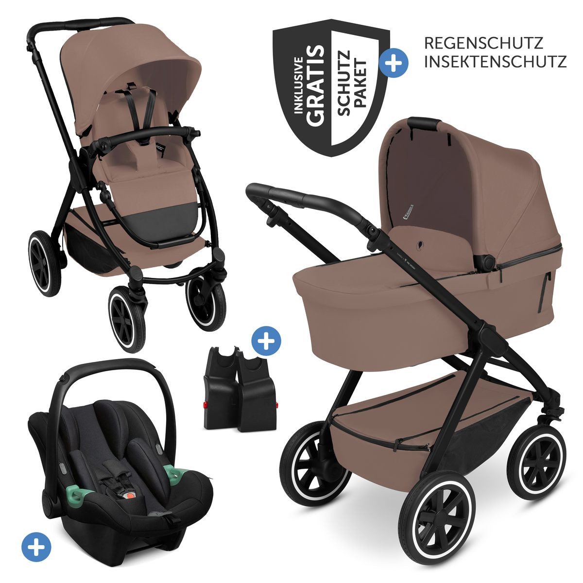 Kombi-Kinderwagen Samba 2 - Dark Beige