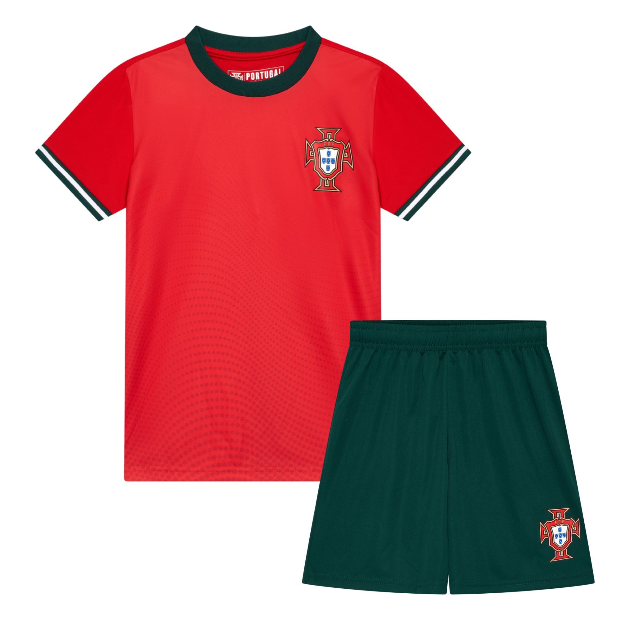 FPF Fußballtrikot Portugal Thuis Tenue Rood/Groen