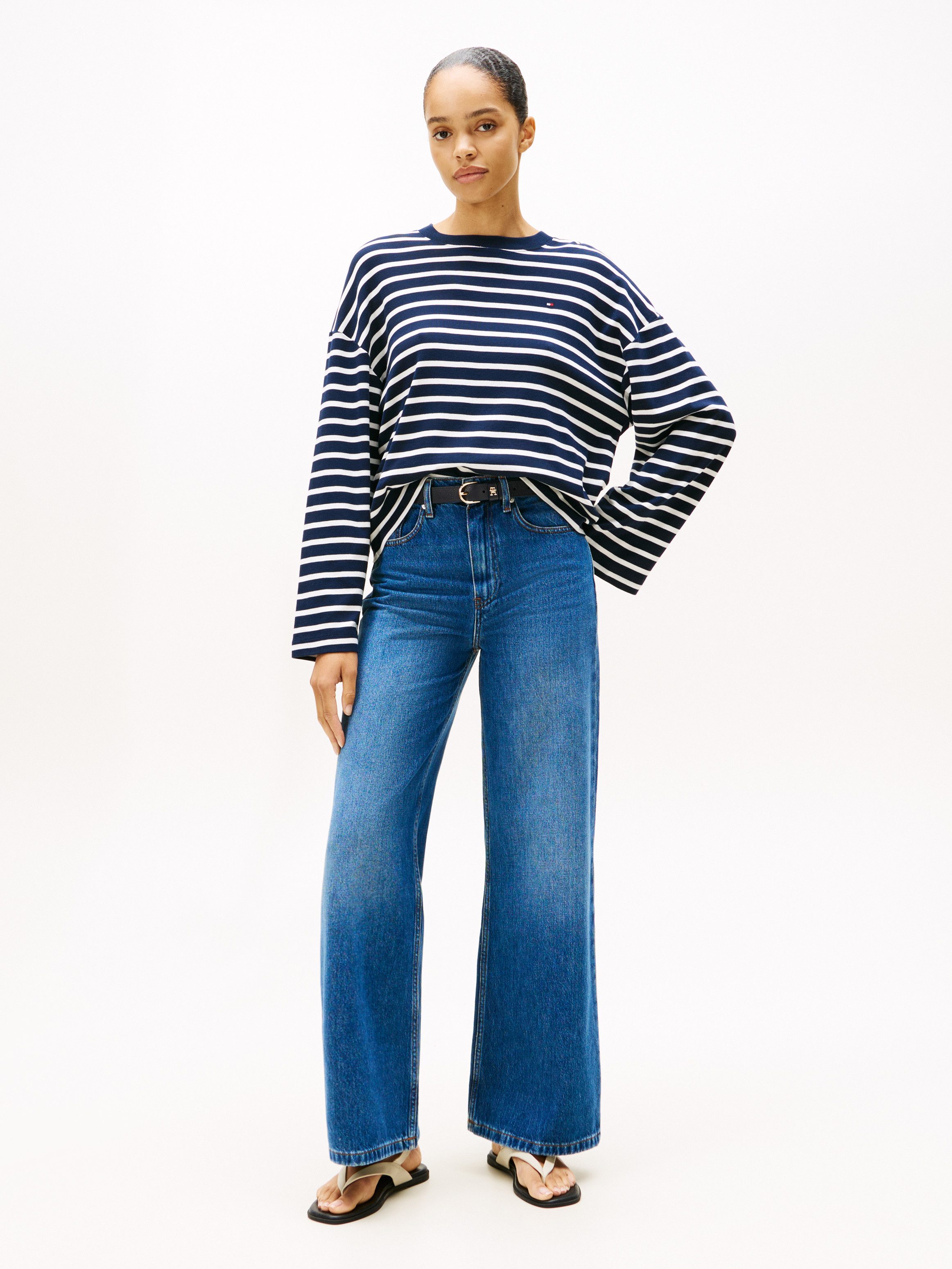 Tommy Hilfiger High-waist-Jeans DNM FLO WIDE LEG HW