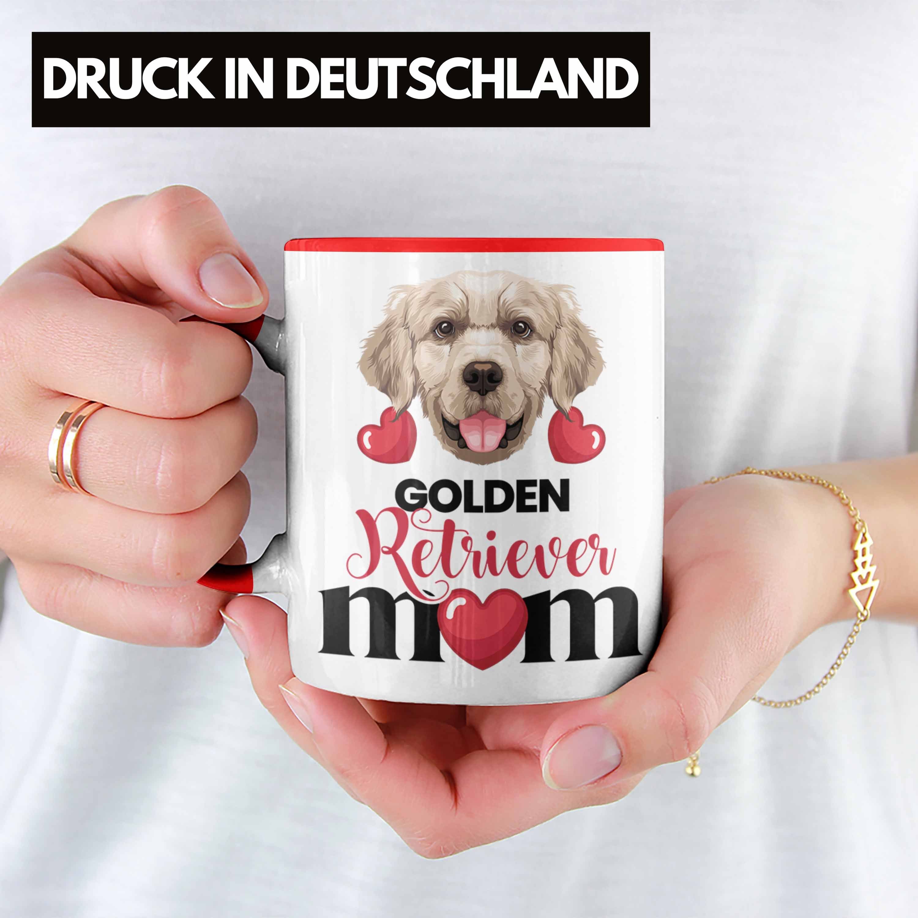 Gesc Golden Retriever Mom Lustiger Geschenk Rot Tasse Spruch Mama Tasse Besitzer Trendation