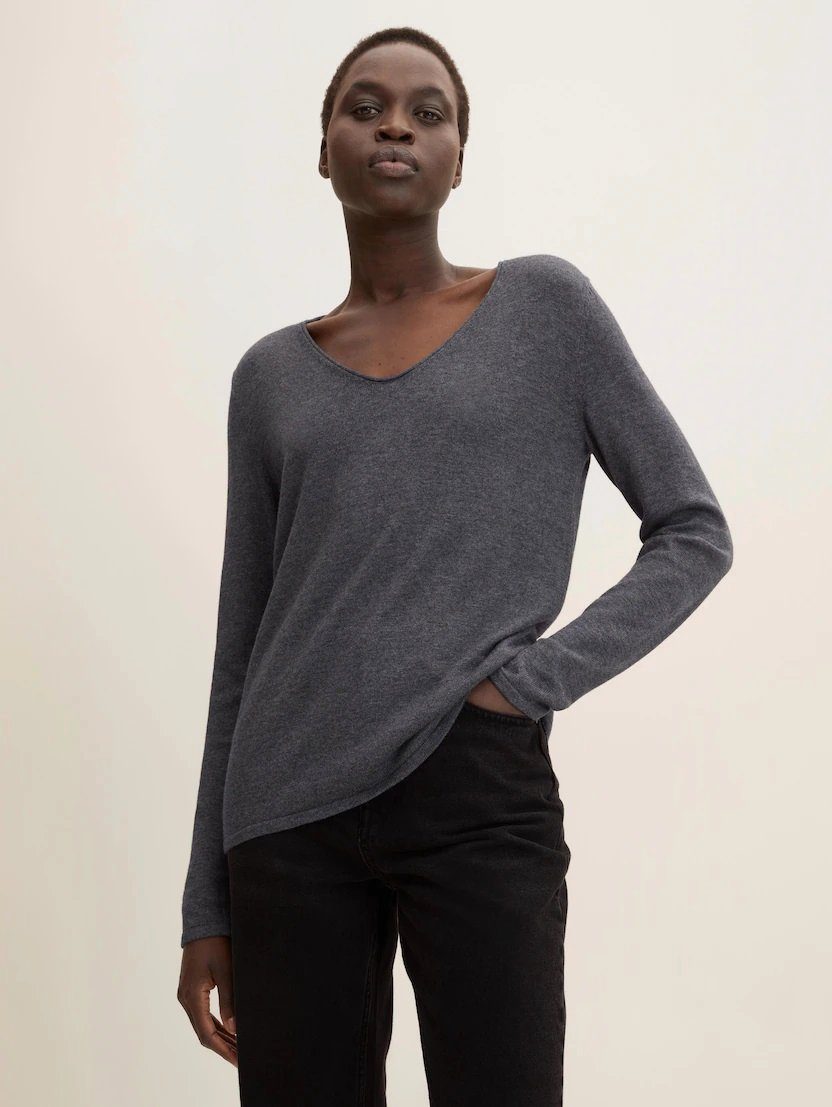 TOM TAILOR Strickpullover Dünner Strickpullover Basic günstig online kaufen