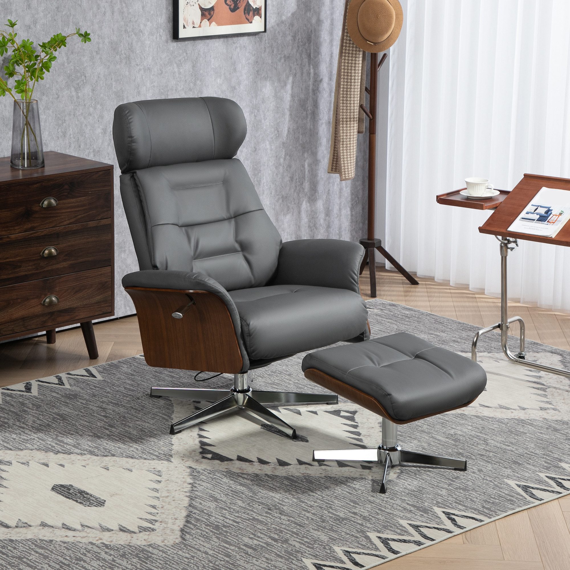 HOMCOM Relaxsessel mit Hocker, Fernsehsessel mit günstig online kaufen