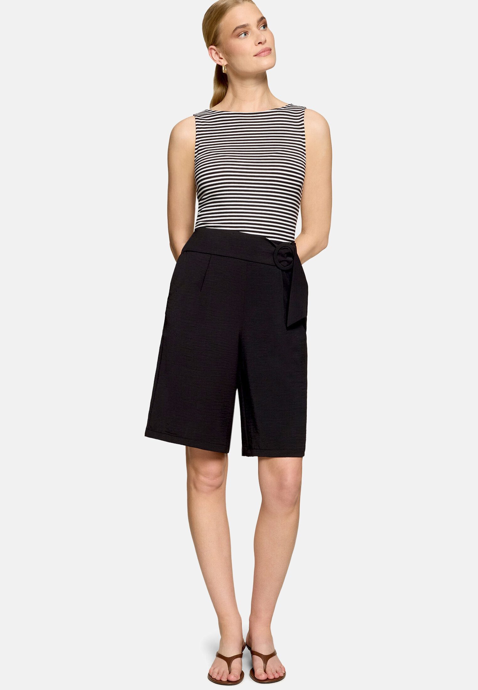 Zero Tanktop Damen Shirt mit U-Boot-Ausschnitt Material