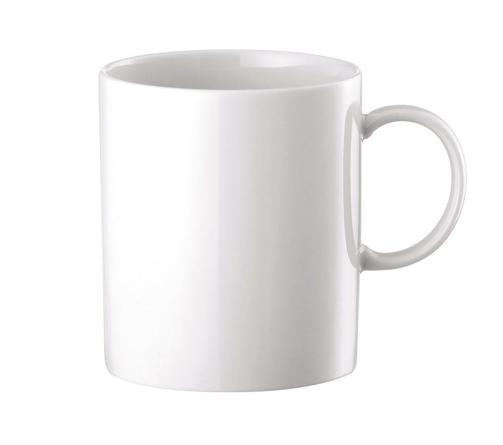 Thomas Porzellan Becher Sunny Day Weiss Becher mit Henkel, Porzellan