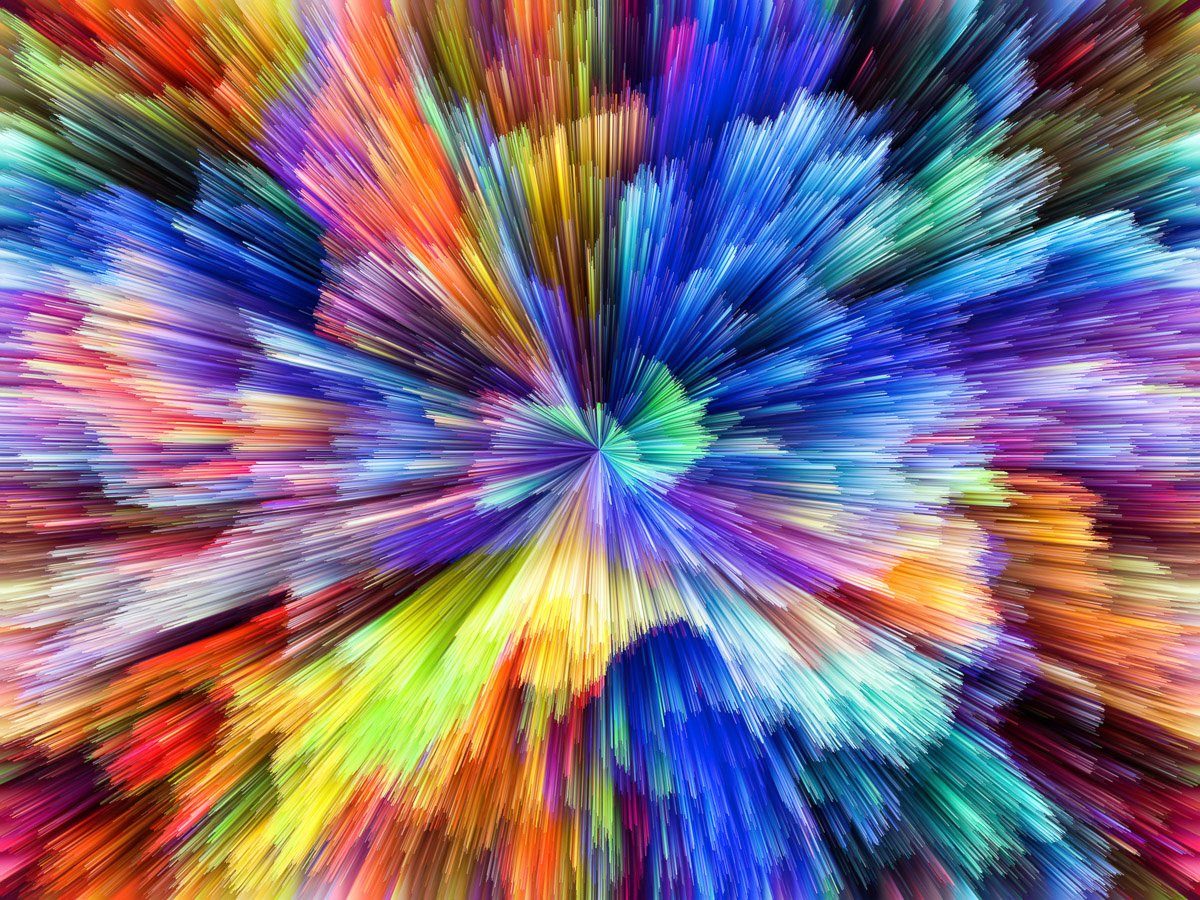 Farben Abstrakt Fototapete Papermoon