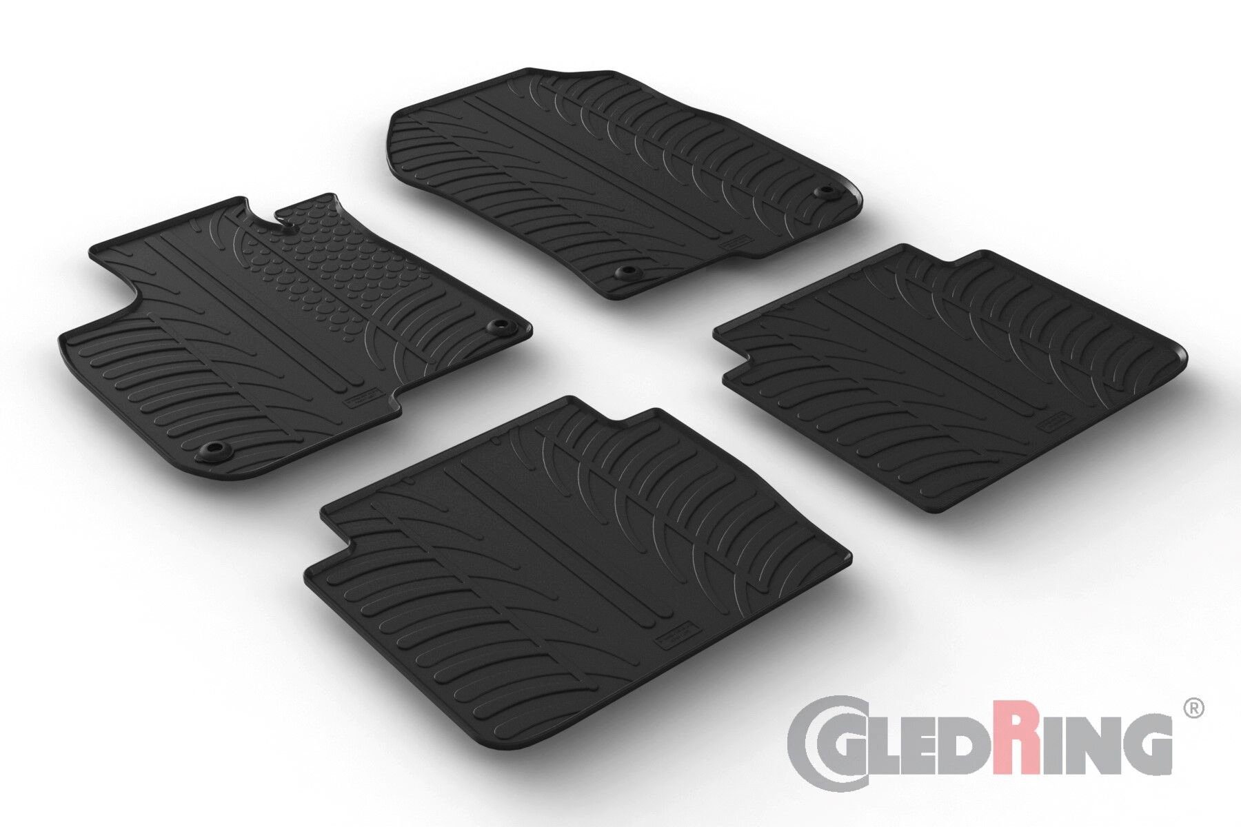 AZUGA Auto-Fußmatten Gummi-Fußmatten passend für Honda CR-V ab 10/2018, für Honda CR-V SUV