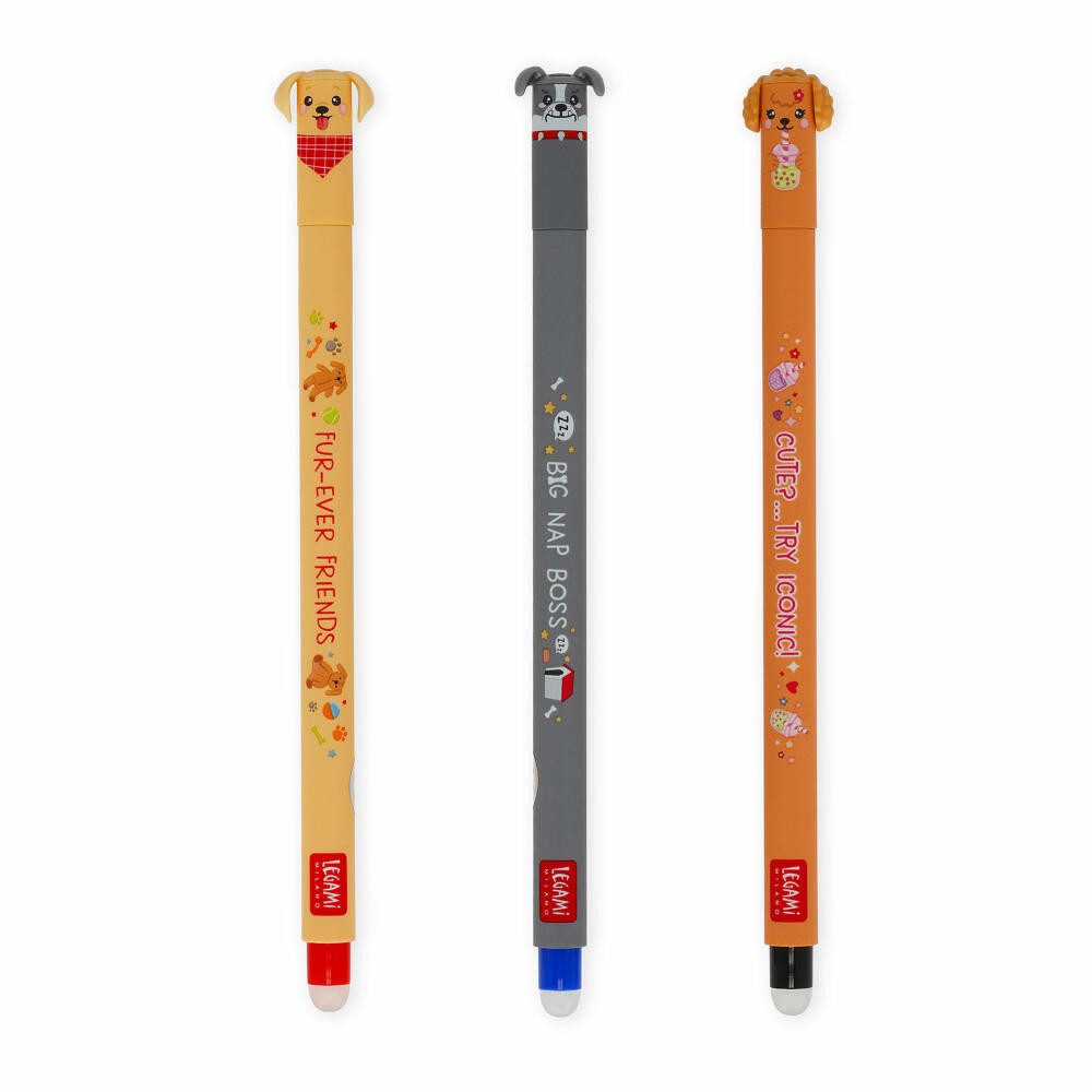 Legami Gelschreiber Erasable Gel Pen Set Fur-ever Friends