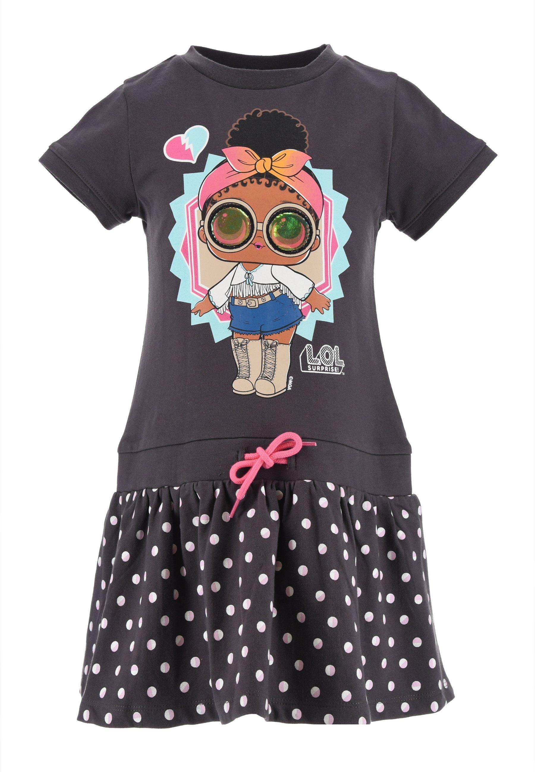 Jerseykleid Mädchen Sommer-Kleid Kinder Party-Kleid