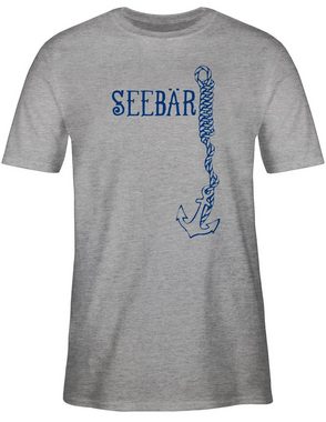 Shirtracer T-Shirt Seebär Anker Boot & Schiff Deko