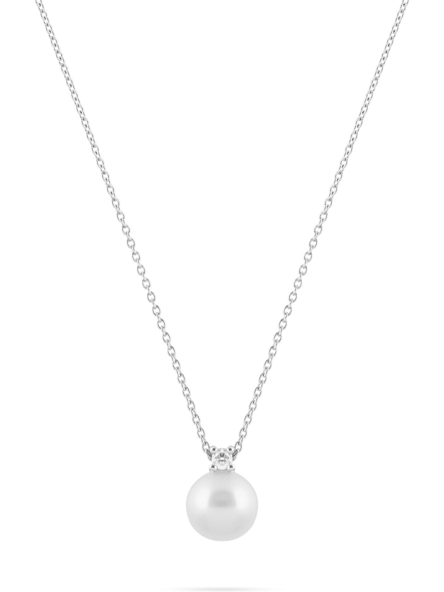 CHRIST Goldkette CHRIST Damen-Kette 375er Weißgold 1 Süßwasserperle