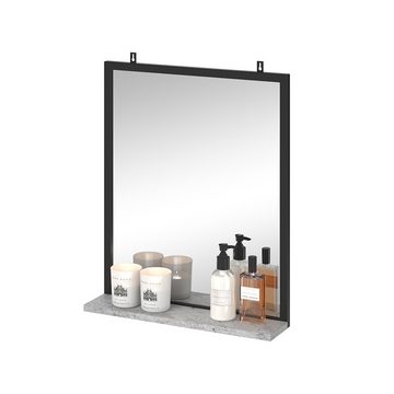 Vicco Badspiegel Badezimmerspiegel mit Ablage Wandspiegel für Bad Fyrk Beton