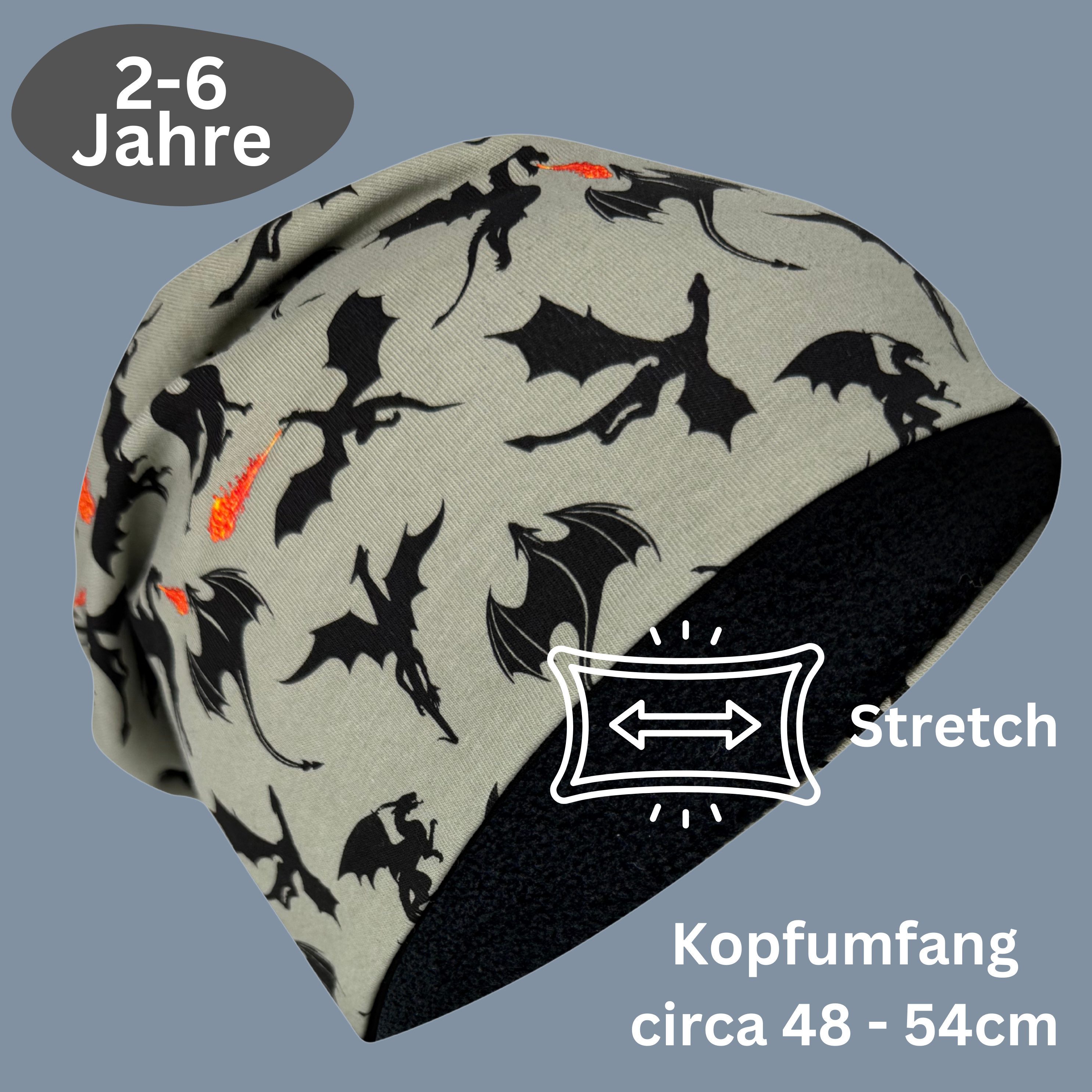 HECKBO Beanie HECKBO Kinder Mädchen Jungen Beanie Mütze & Loop-Schal Set – Bild 3 von 5