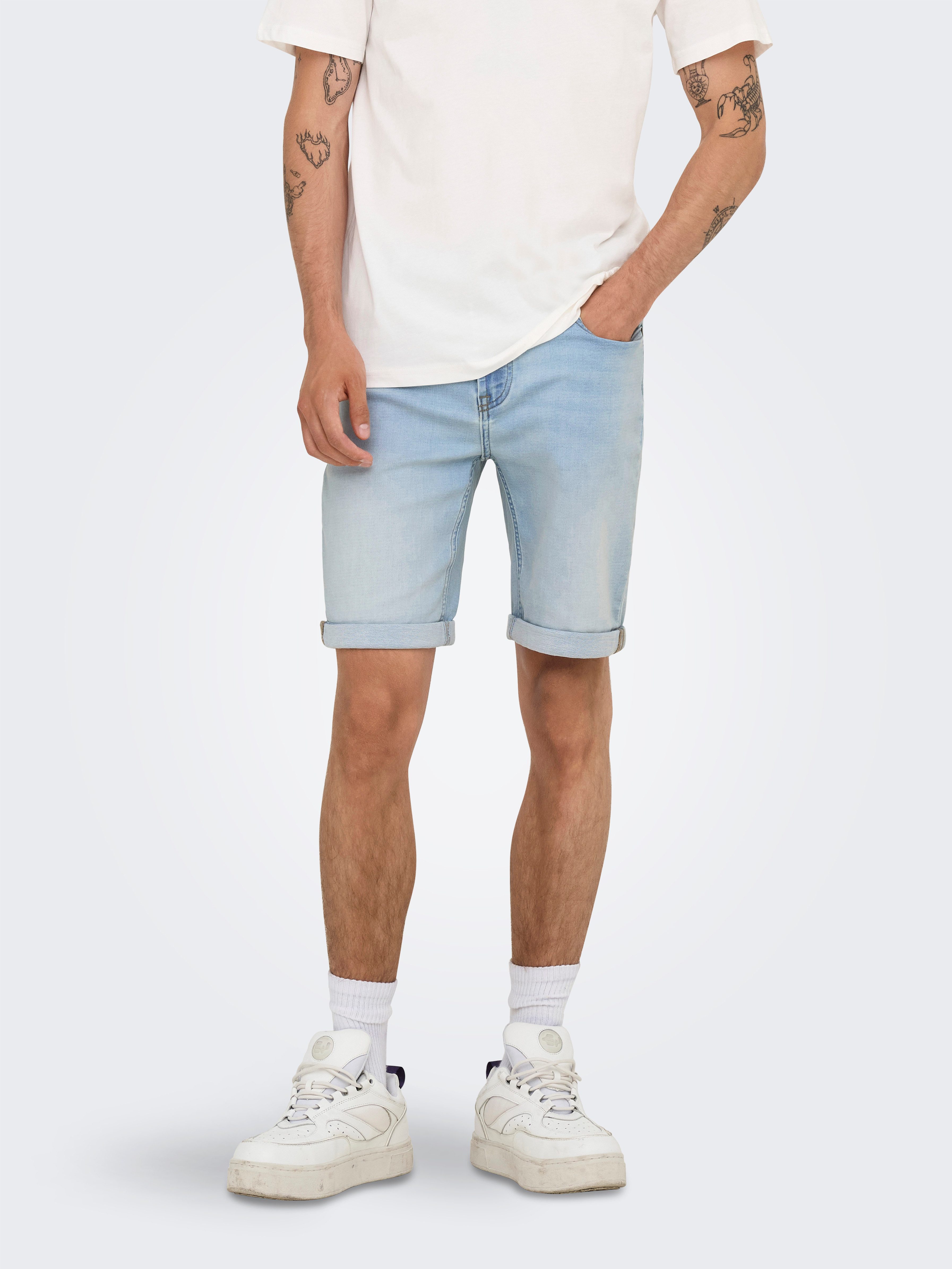 Jeansshorts ONSPLY JOG LBD 0023 ANA DNM SHORTS NOOS