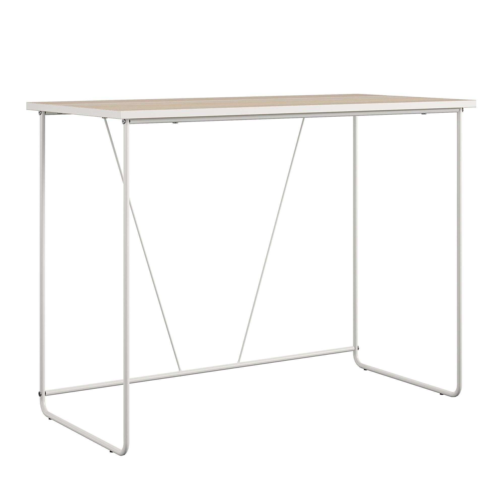 Sparangebote loft24 Schreibtisch Dante, Tischplatte Metallgestell, in 101 Breite cm Holzoptik