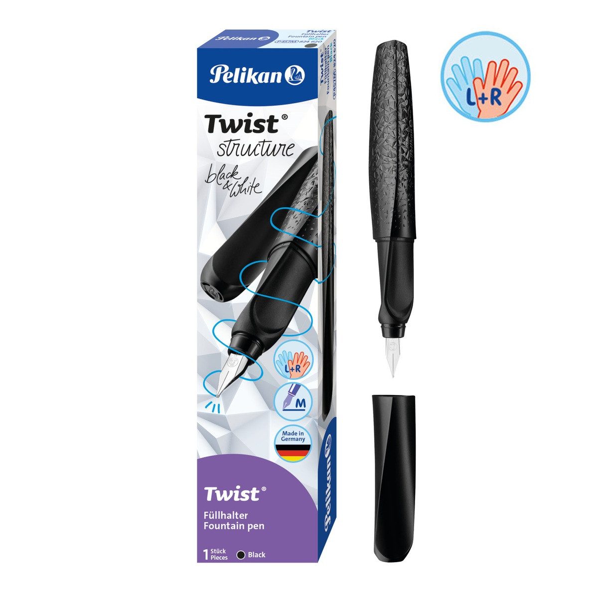 Pelikan Füller Pelikan Füller Twist structure M schwarz Faltschachtel