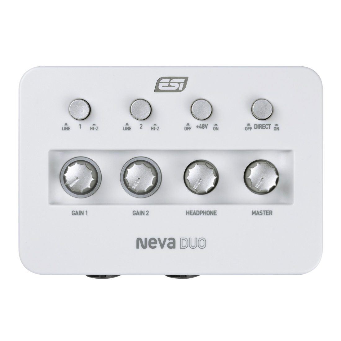ESI Audio ESI NEVA Duo USB Audio-Interface Digitales Aufnahmegerät (2-Kanal USB Audio-Interface)