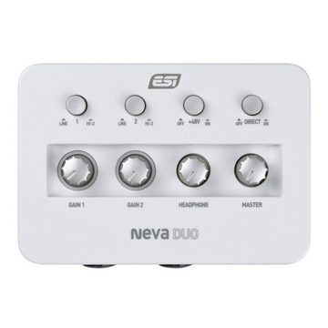 ESI ESI NEVA Duo USB Audio-Interface mit Kopfhörer Digitales Aufnahmegerät