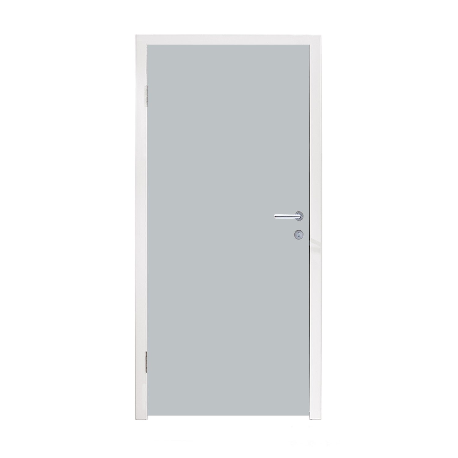 MuchoWow Türtapete Interieur - Grau - Hell, Matt, bedruckt, (1 St), Fototapete für Tür, Türaufkleber, 75x205 cm