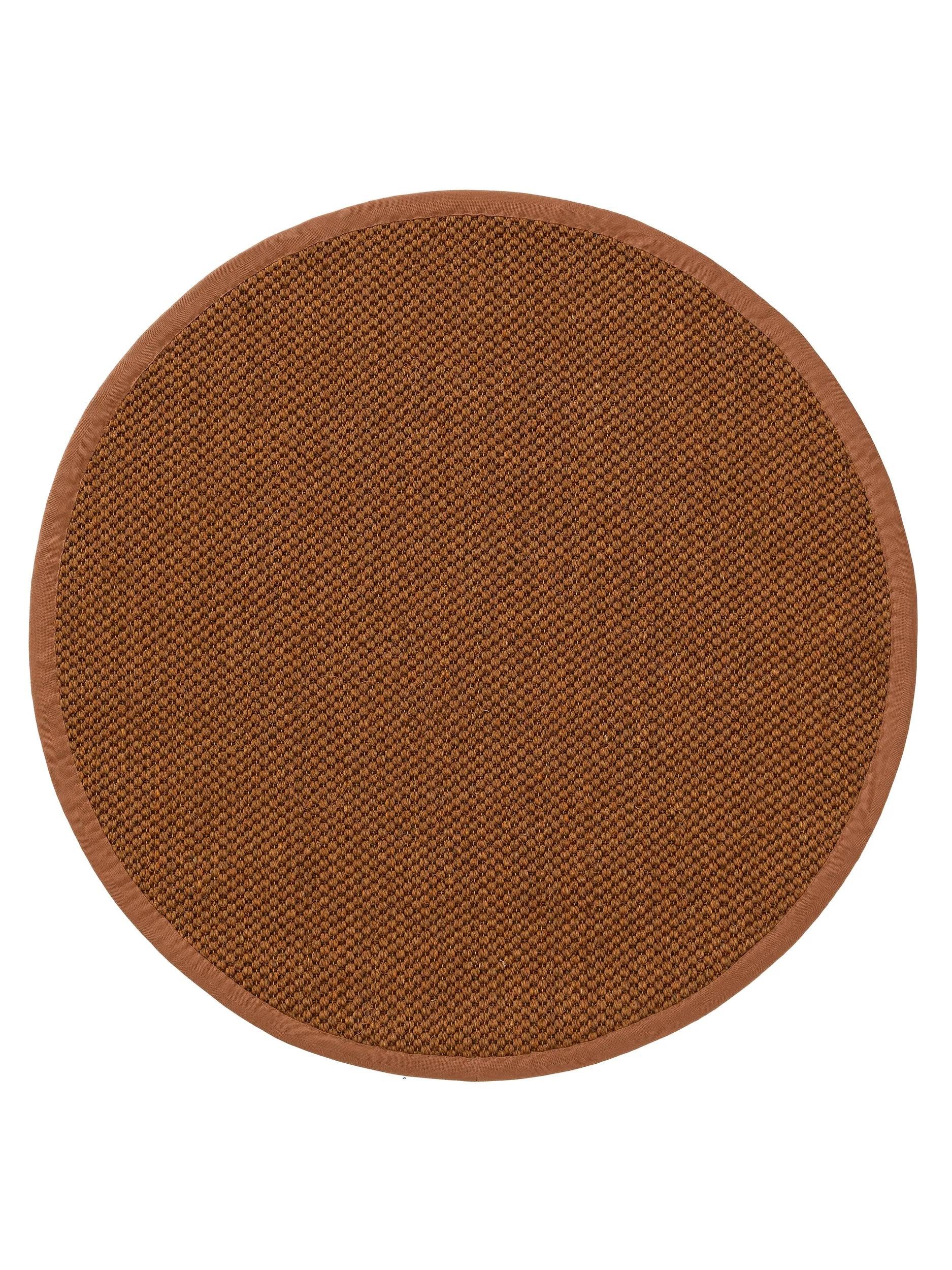 benuta Sisalteppich Greta, rund, Höhe: 5 mm, 100% Sisal Naturfaser, Teppich Wohnzimmer, Esszimmer, Schlafzimmer