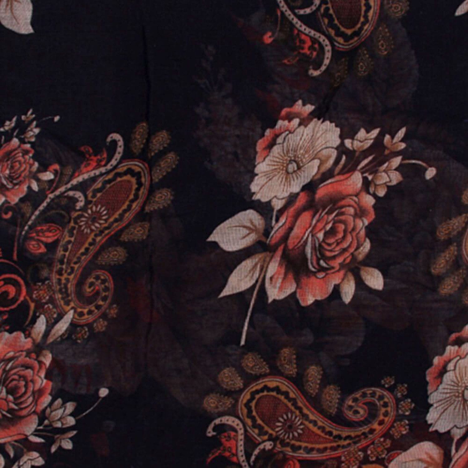 chic4home Loop Trend Twist, (1-St. 1-teilig), Damen Loop-Schal Schlauchschal Blumen-Paisley Muster