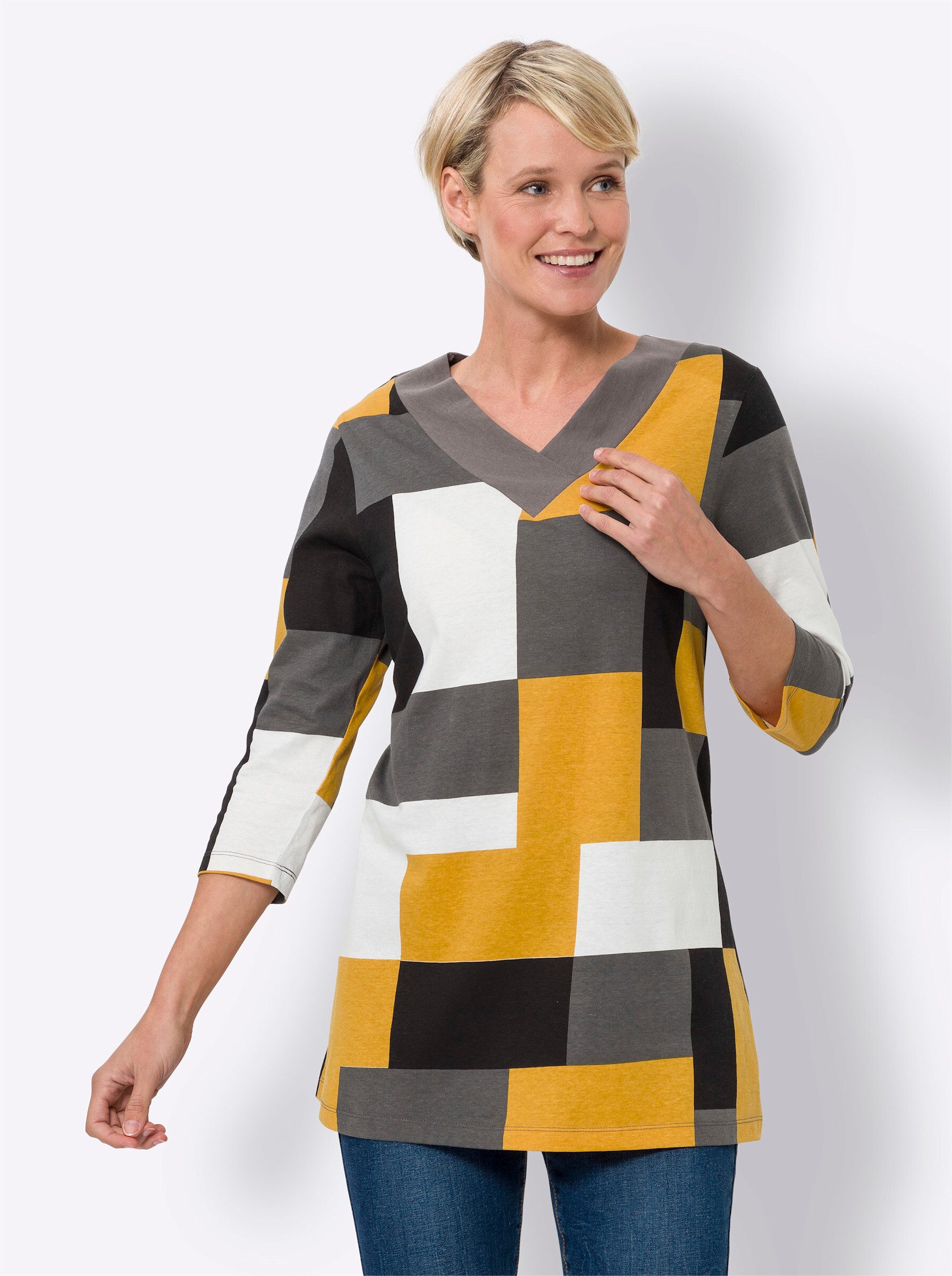 Sieh an! T-Shirt Longshirt . günstig online kaufen