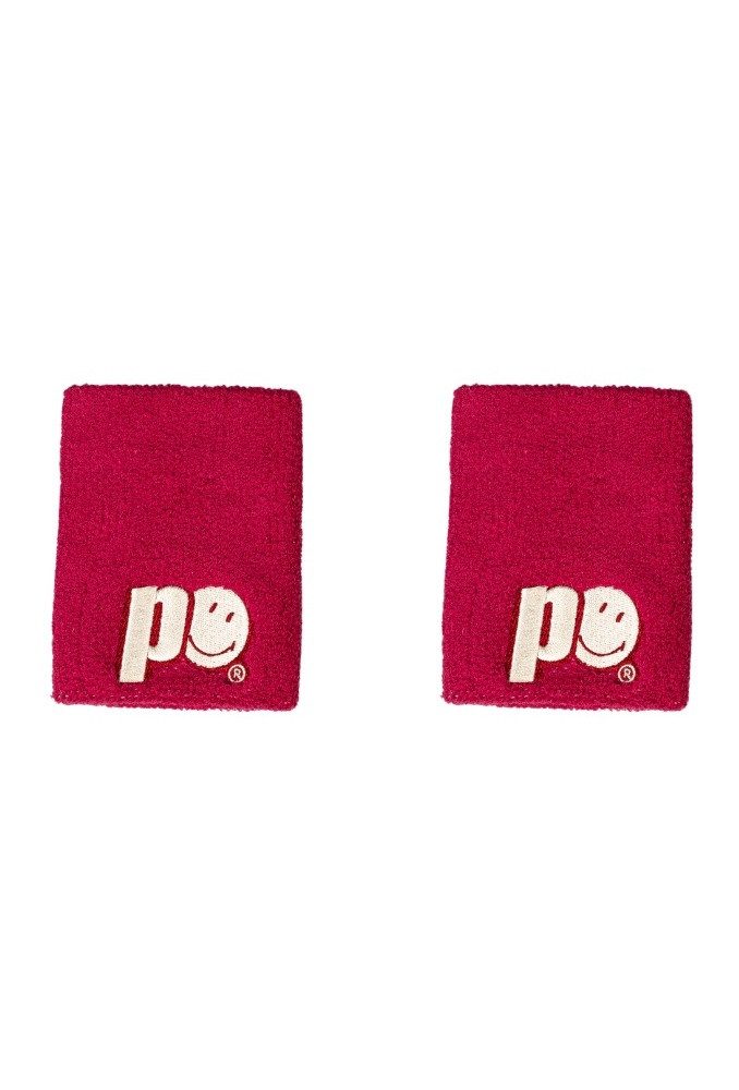 Prince Stirnband x Smiley Schweissband Logo Large pink - 2 Stück