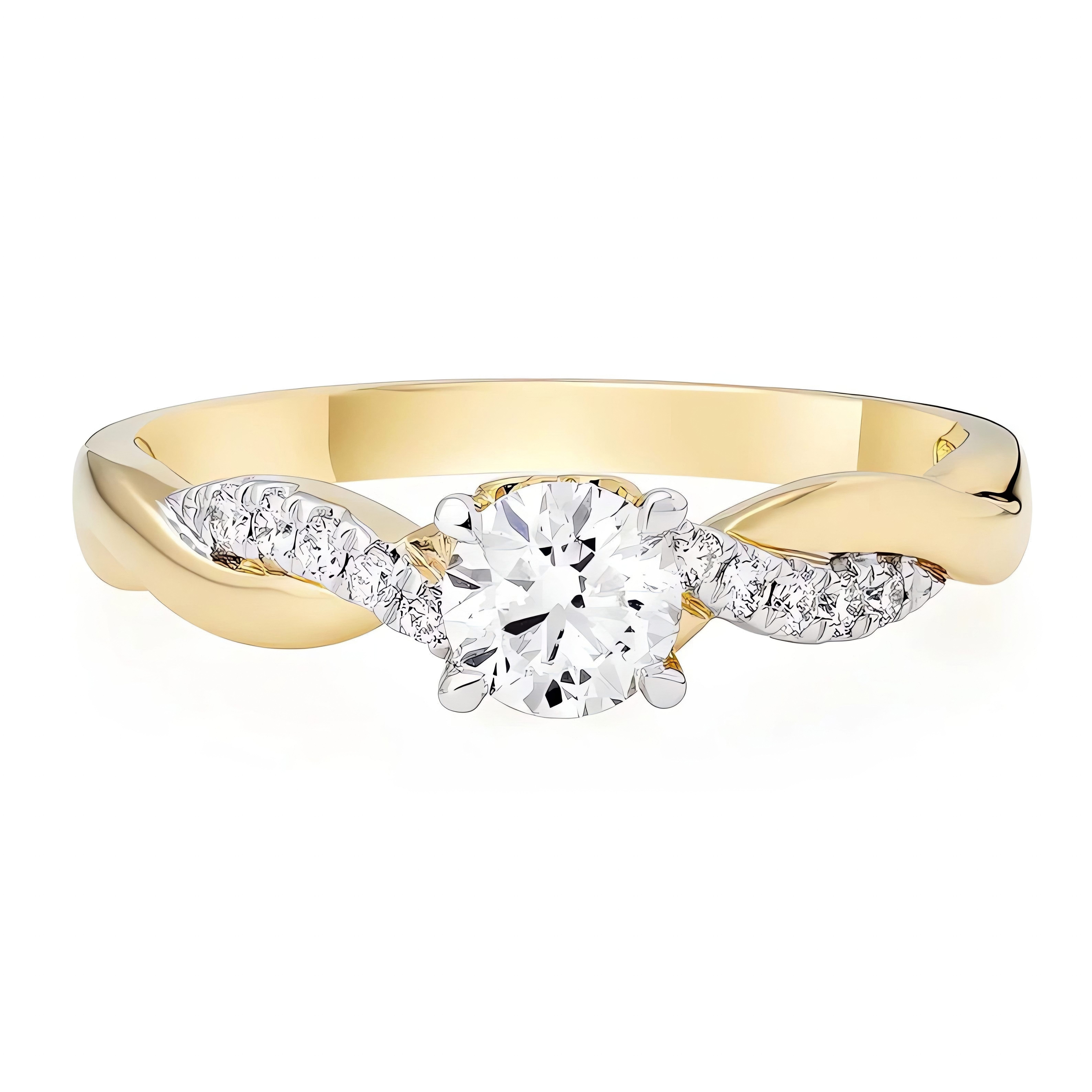 Jumpeak Diamantring Diamant Ring Damen,Gold Ring,Lab Grown Diamant Ring,Run günstig online kaufen
