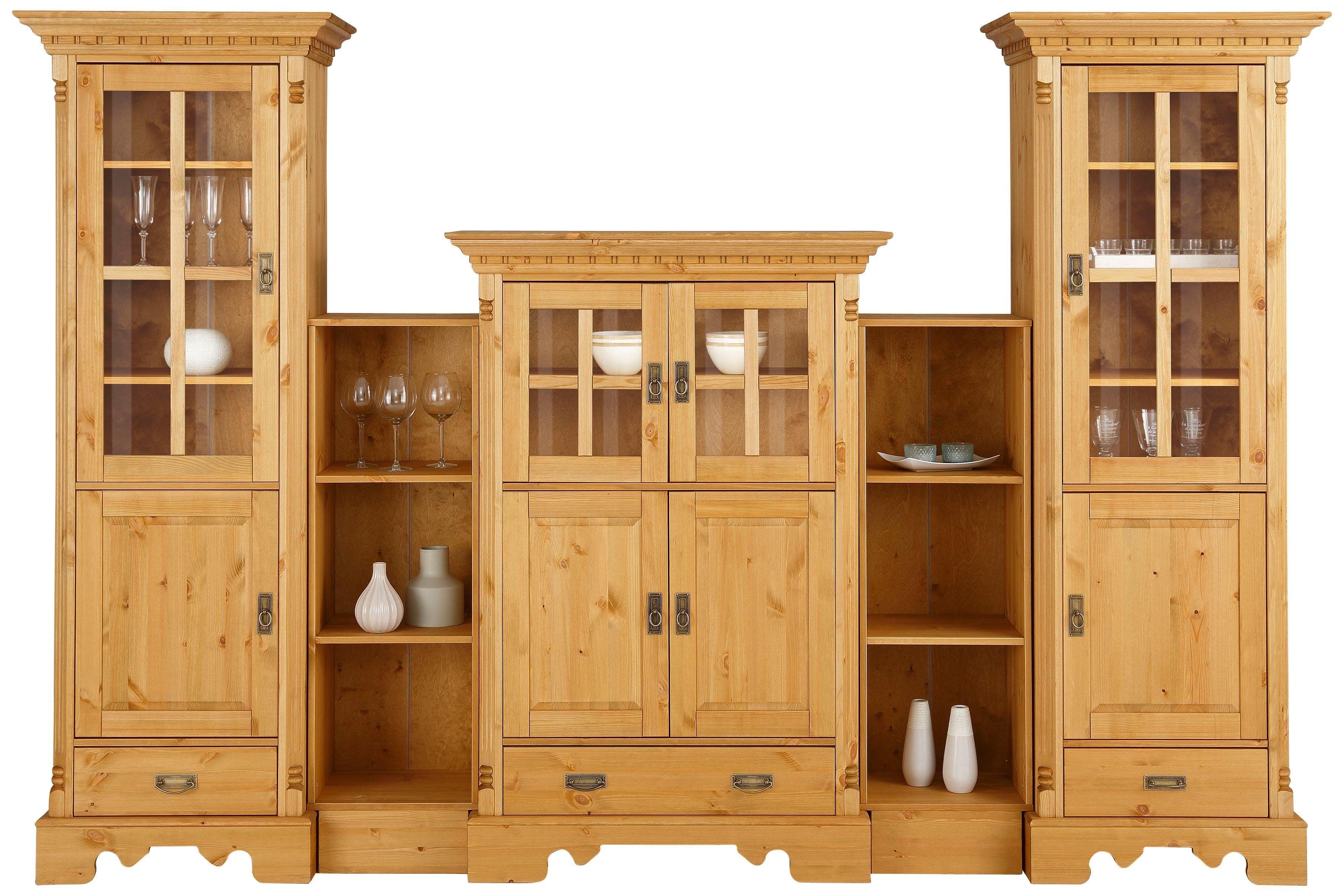 OTTO home Wohnwand Milan, (5-St), aus massiver Kiefer, FSC® zertifiziert