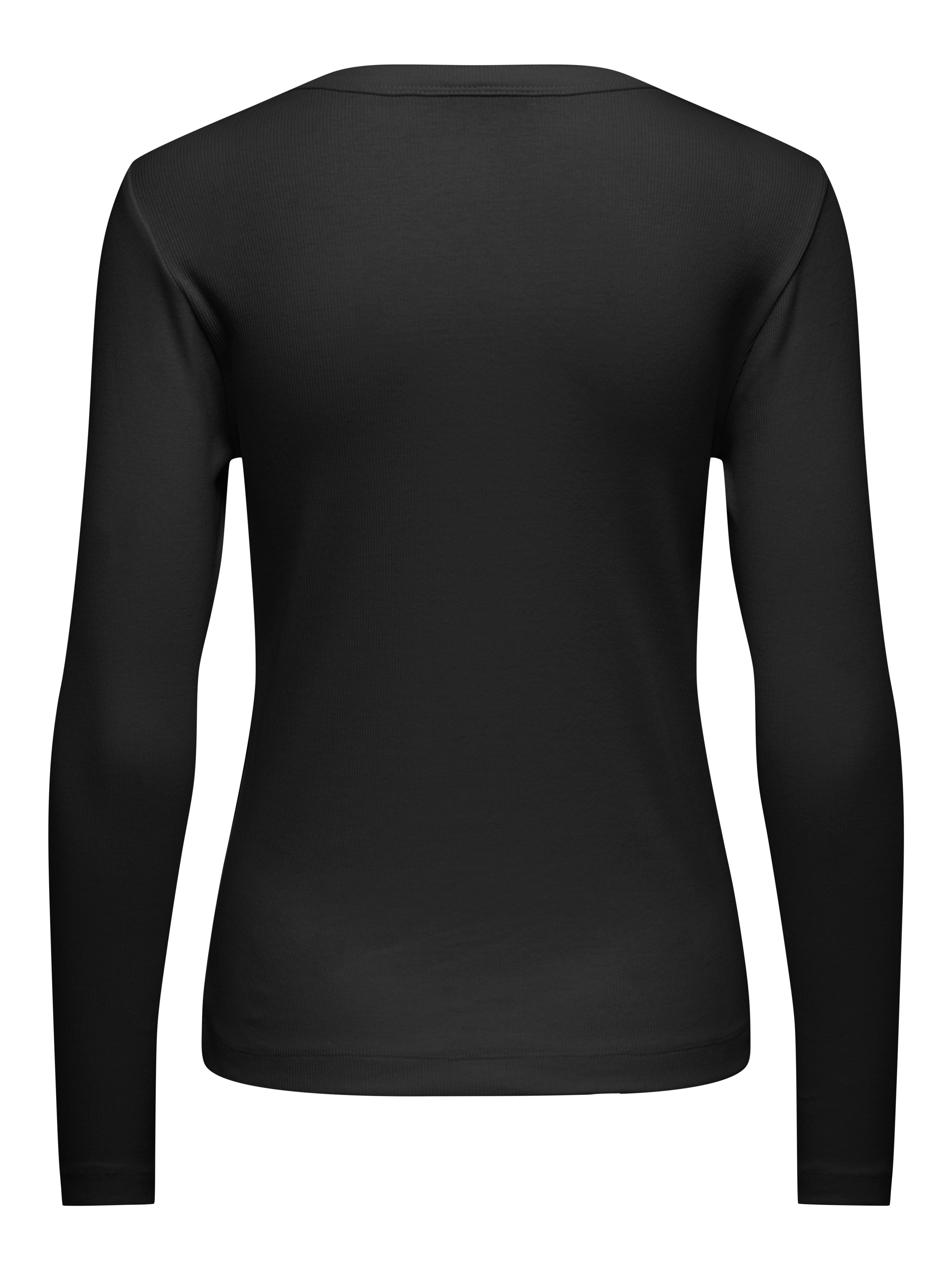 JDY Langarmshirt JDYLUCKY LS O NECK NEW TOP JRS NOOS Baumwollmischung, regular fit