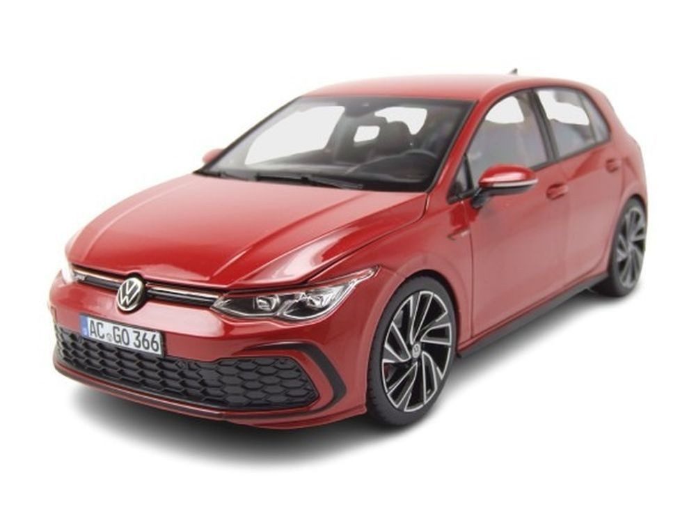 Norev Modellauto VW Golf 8 GTI 2020 rot, Maßstab 1:18