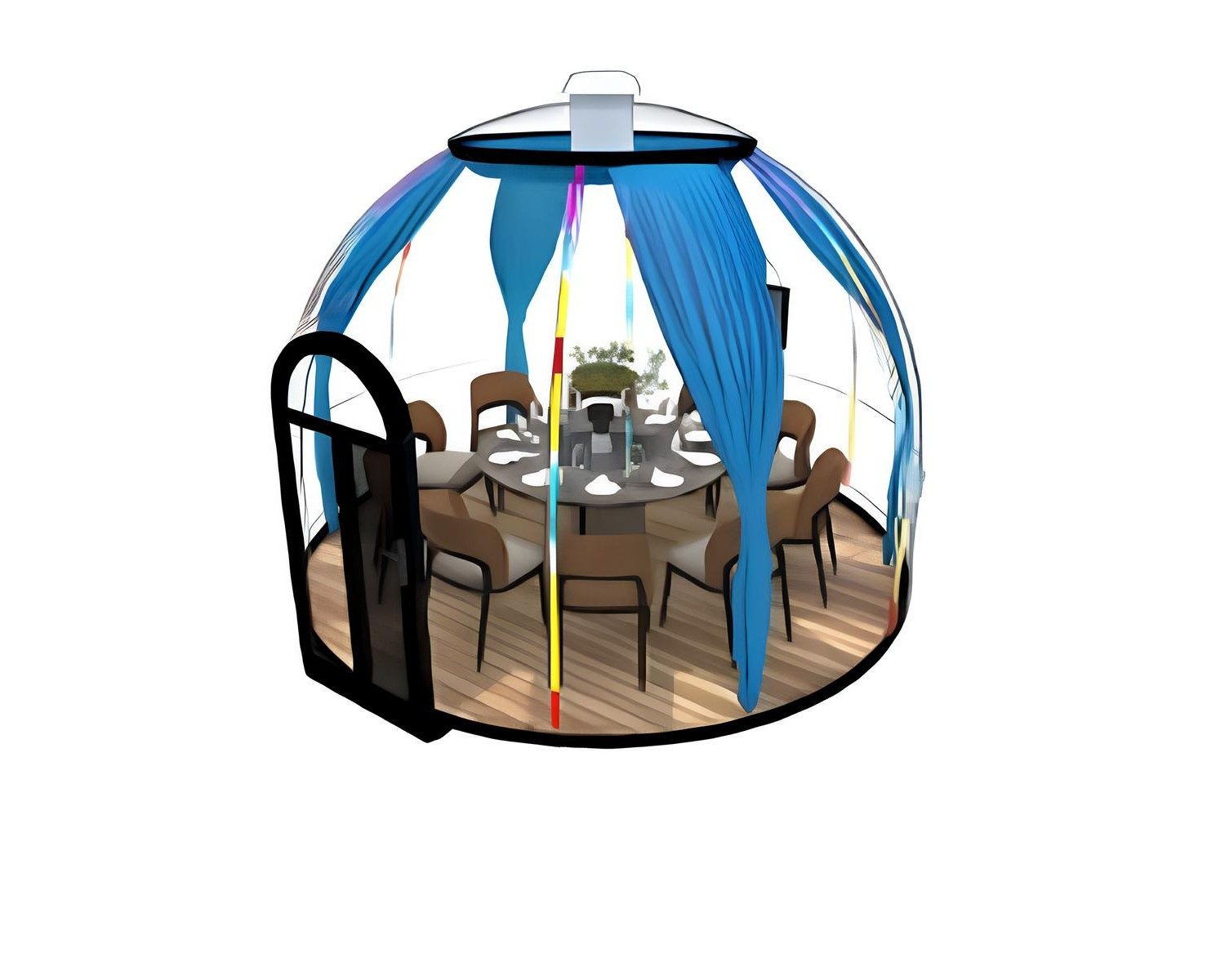 Xlmoebel Pavillon Robuster Pavillon mit UV-Schutz für bis zu 10 Personen, Made in Europa