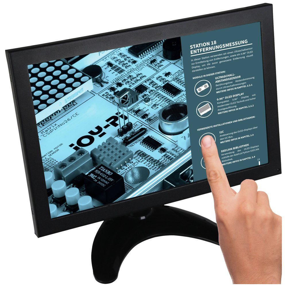 Joy-it Joy-it RB-LCD10-2 Touchscreen-Monitor EEK: A (A - G) 25.4 cm (10 Zoll Smart Monitor