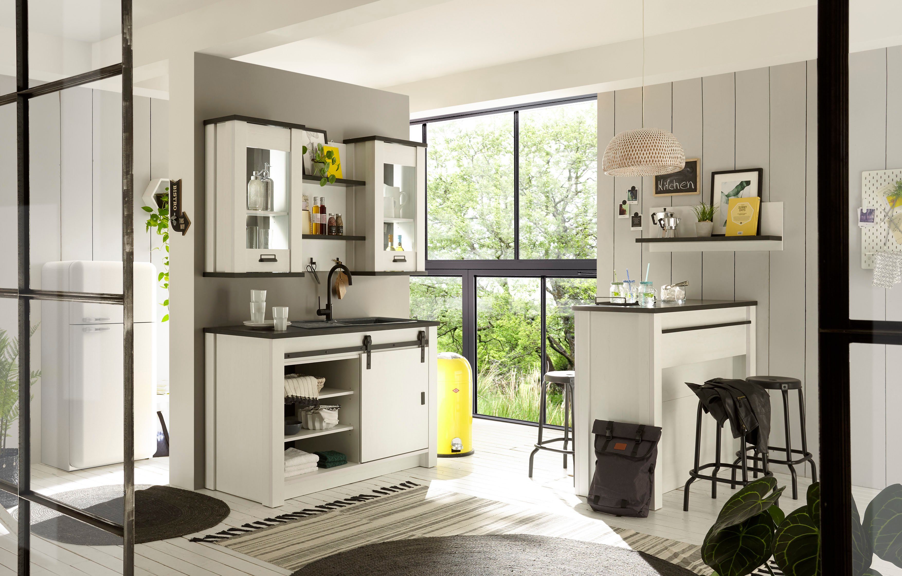 Home affaire Pantryküche Sherwood, Breite 160 cm, ohne E-Geräte