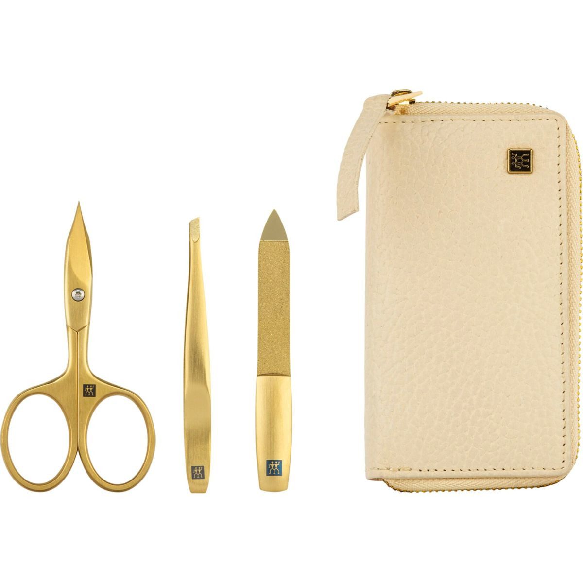 Zwilling Nagelknipser-Set Maniküre Pediküre Set 3tlg. mit Nagelschere, Leder