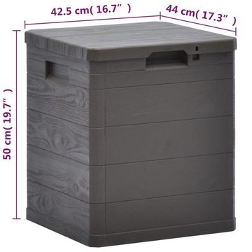 DOTMALL Aufbewahrungsbox Gartenbox aus stabilem Kunststoff, mit Deckel,90L