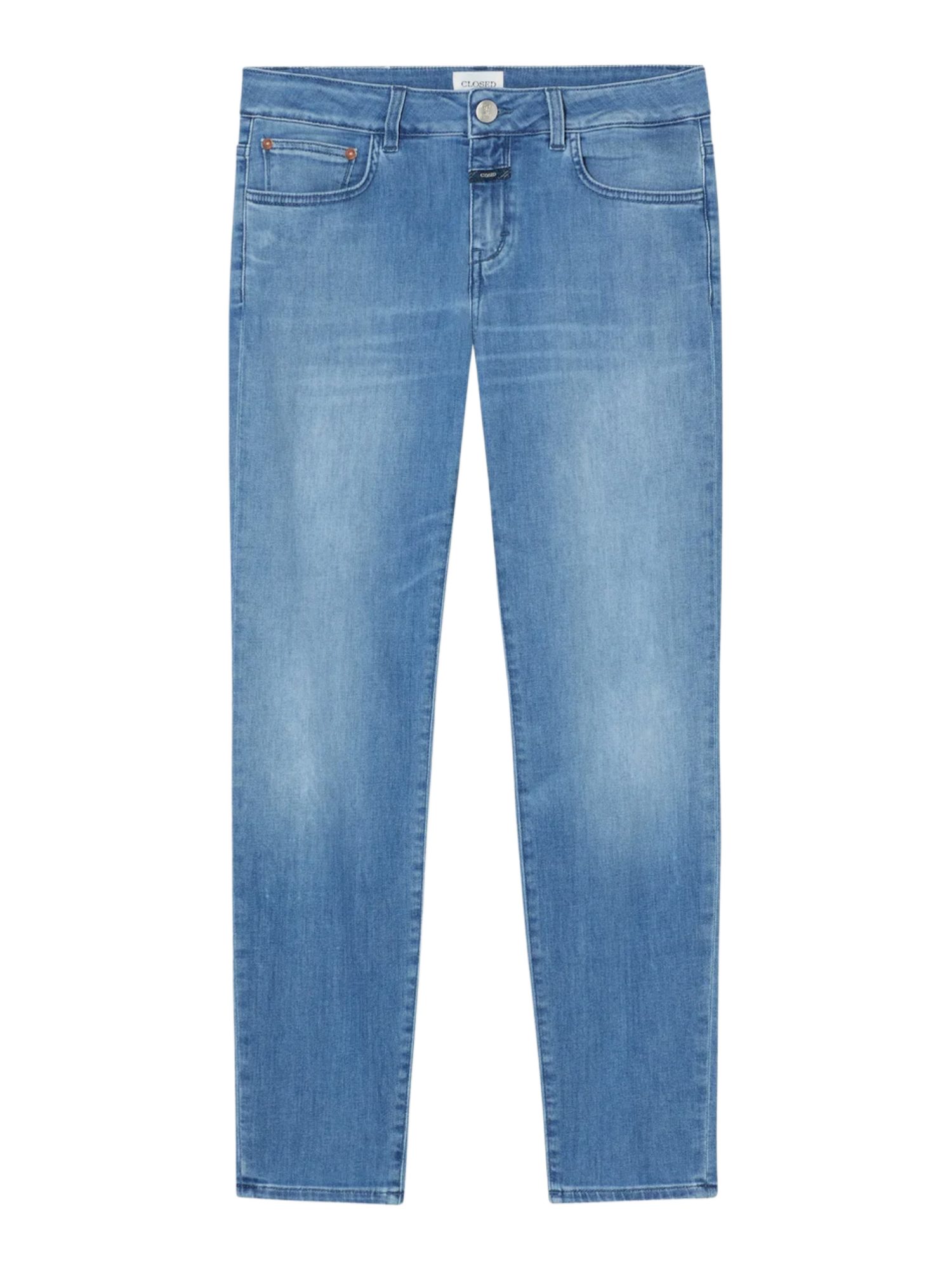 CLOSED Stoffhose blau,Casual,Baumwolle,Unifarben,Slim Fit,Niedrig