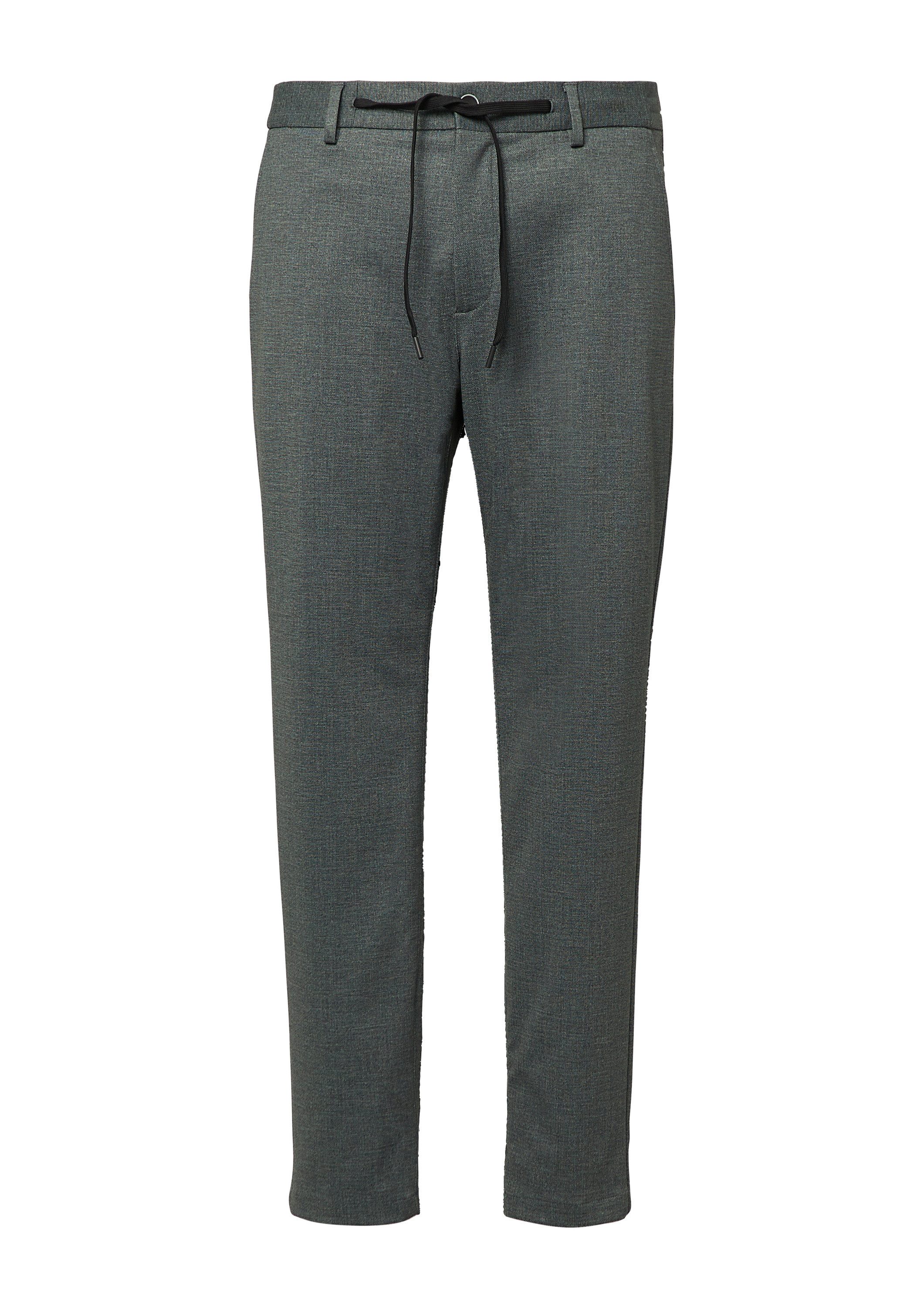 s.Oliver Chinos Anzughose S.OJOGG s.O JOGG: Anzughose im Slim Fit aus fein gemustertem Interlockjersey
