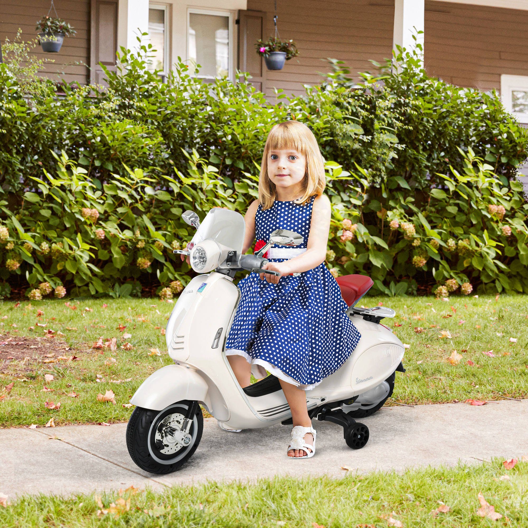 HOMCOM Elektro-Kindermotorrad Kinderfahrzeug mit MP3-Musik Beleuchtung, günstig online kaufen