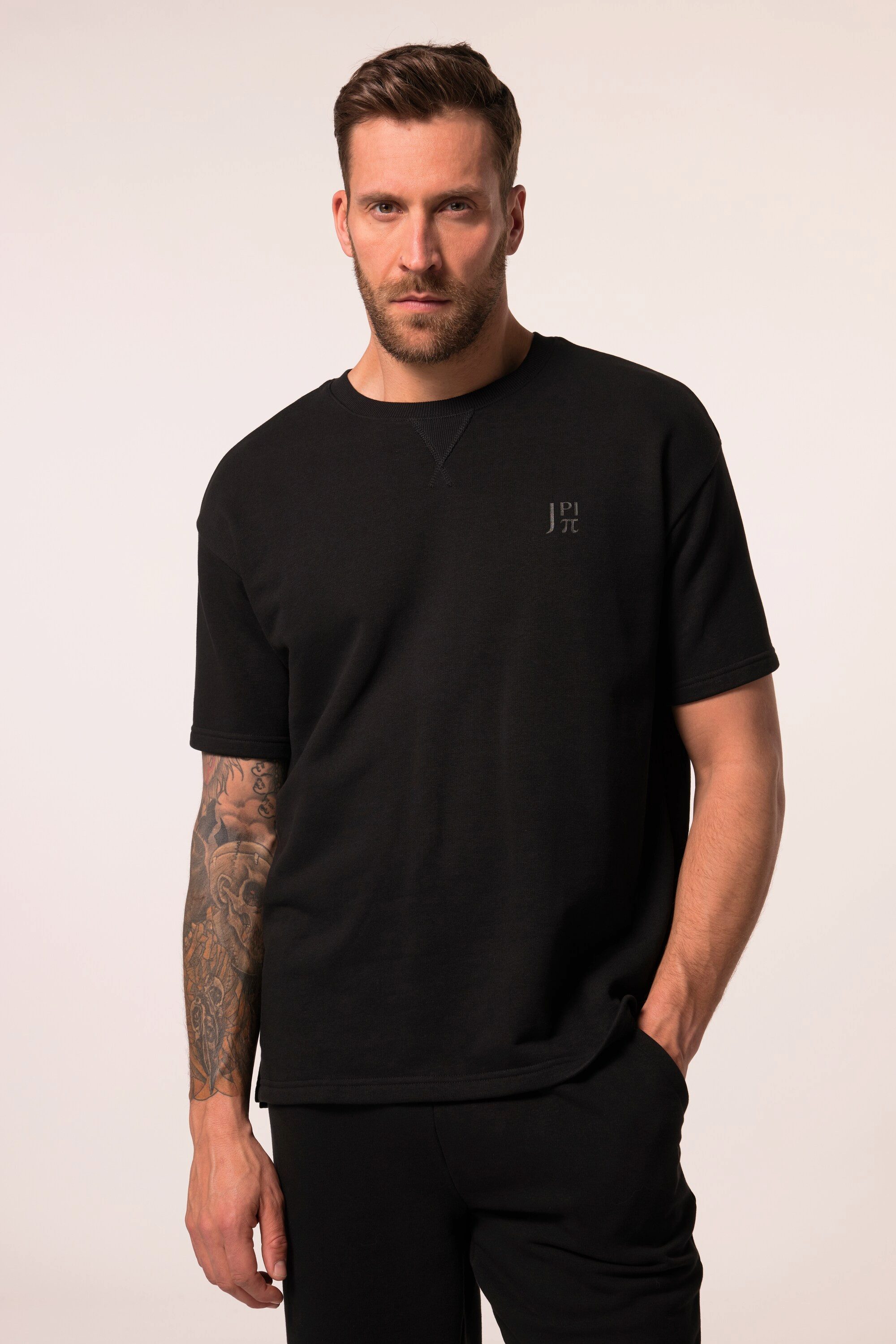JP1880 Sweatshirt Sweatshirt Fitness Halbarm Logoprint