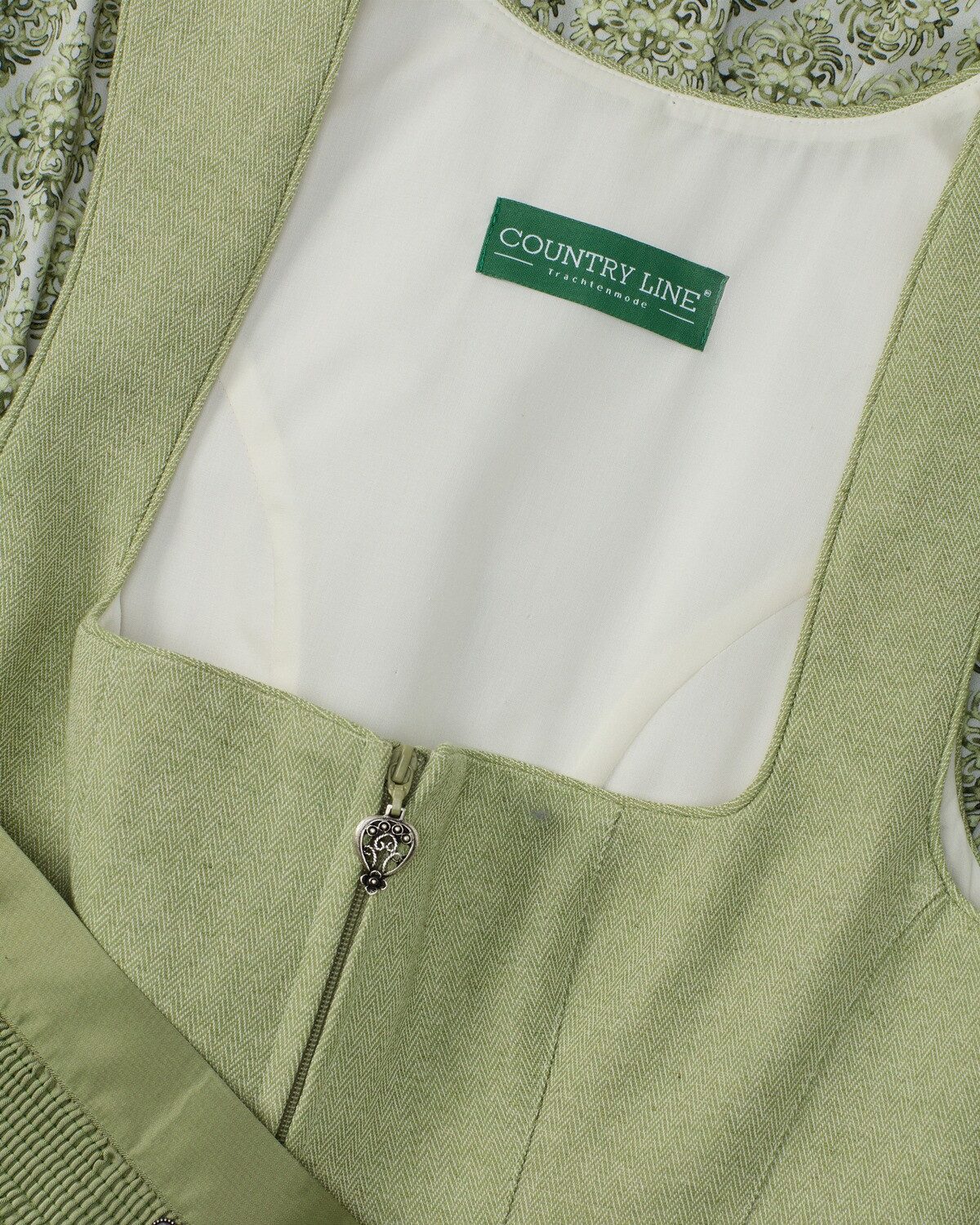 Country Line Dirndl Midi-Dirndl mit Fischgrat-Mieder