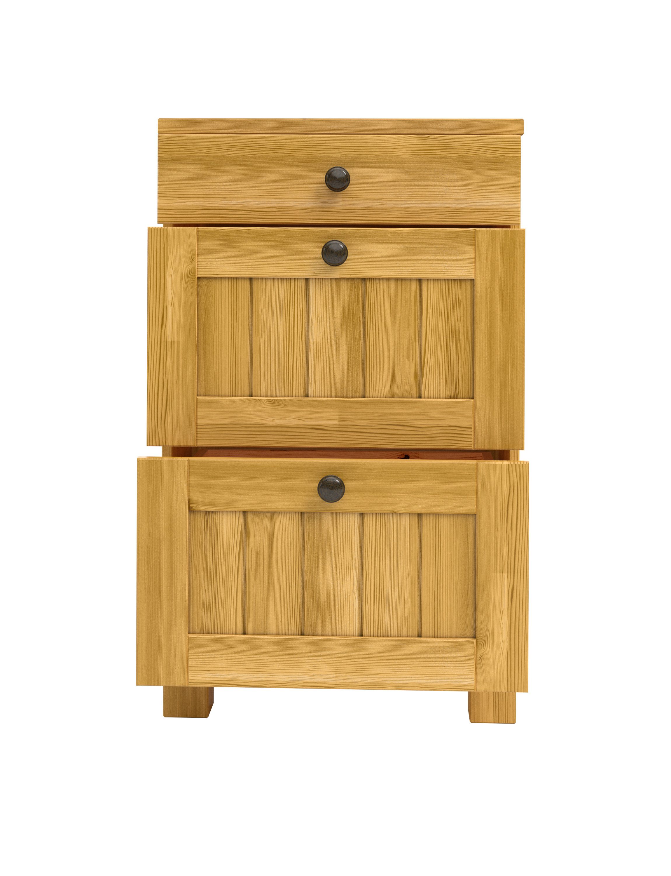 Home affaire Unterschrank Alby2 Mit Metallgriffen, Breite 50 cm