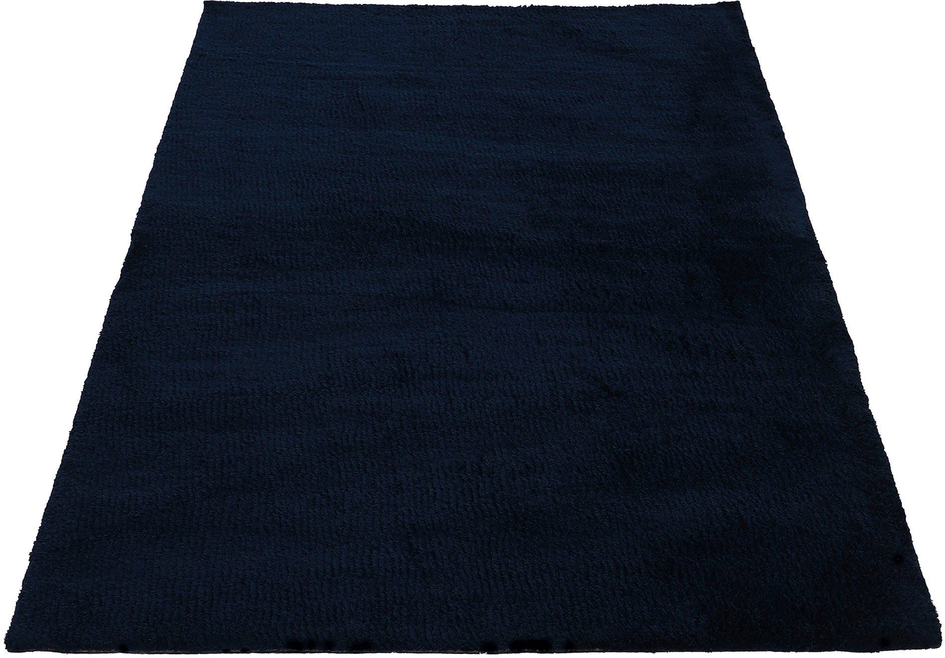 carpetfine Hochflor-Teppich Silky, auch als Läufer erhältlich, rechteckig, Höhe: 20 mm, Shaggy, Langflor, uni, besonders weich, Handarbeit