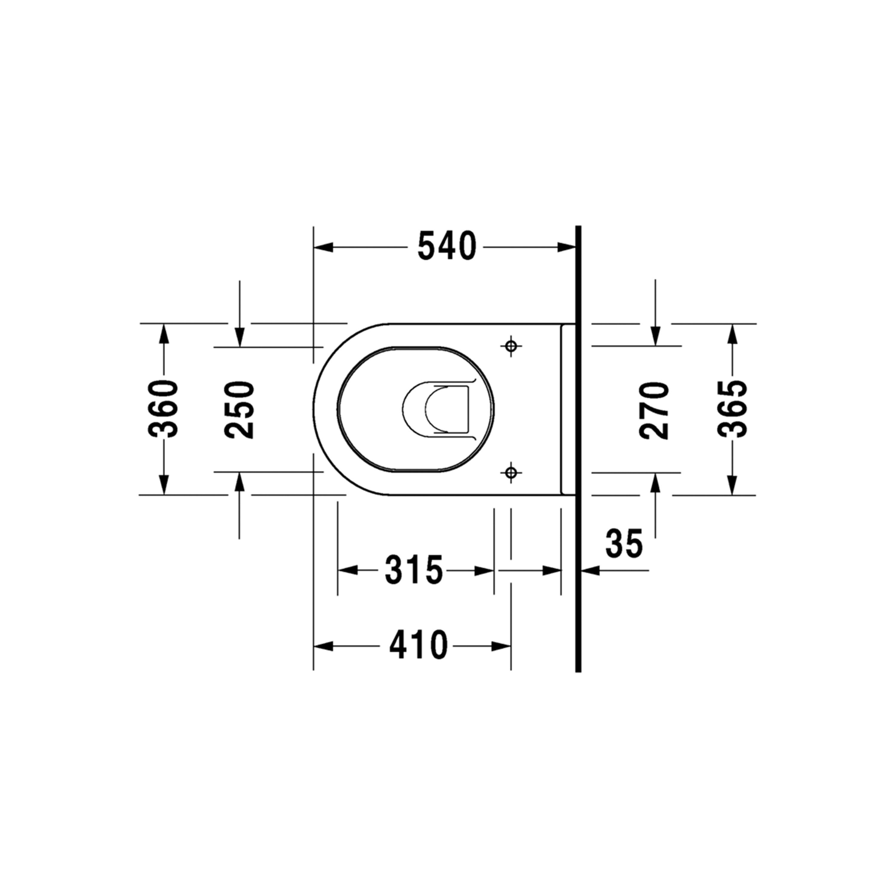 Duravit Tiefspül-WC Starck 3 Wand-WC Set WC-Sitz Toilette WC Absenkautomatik weiß, Wand-WC inkl. WC-Sitz
