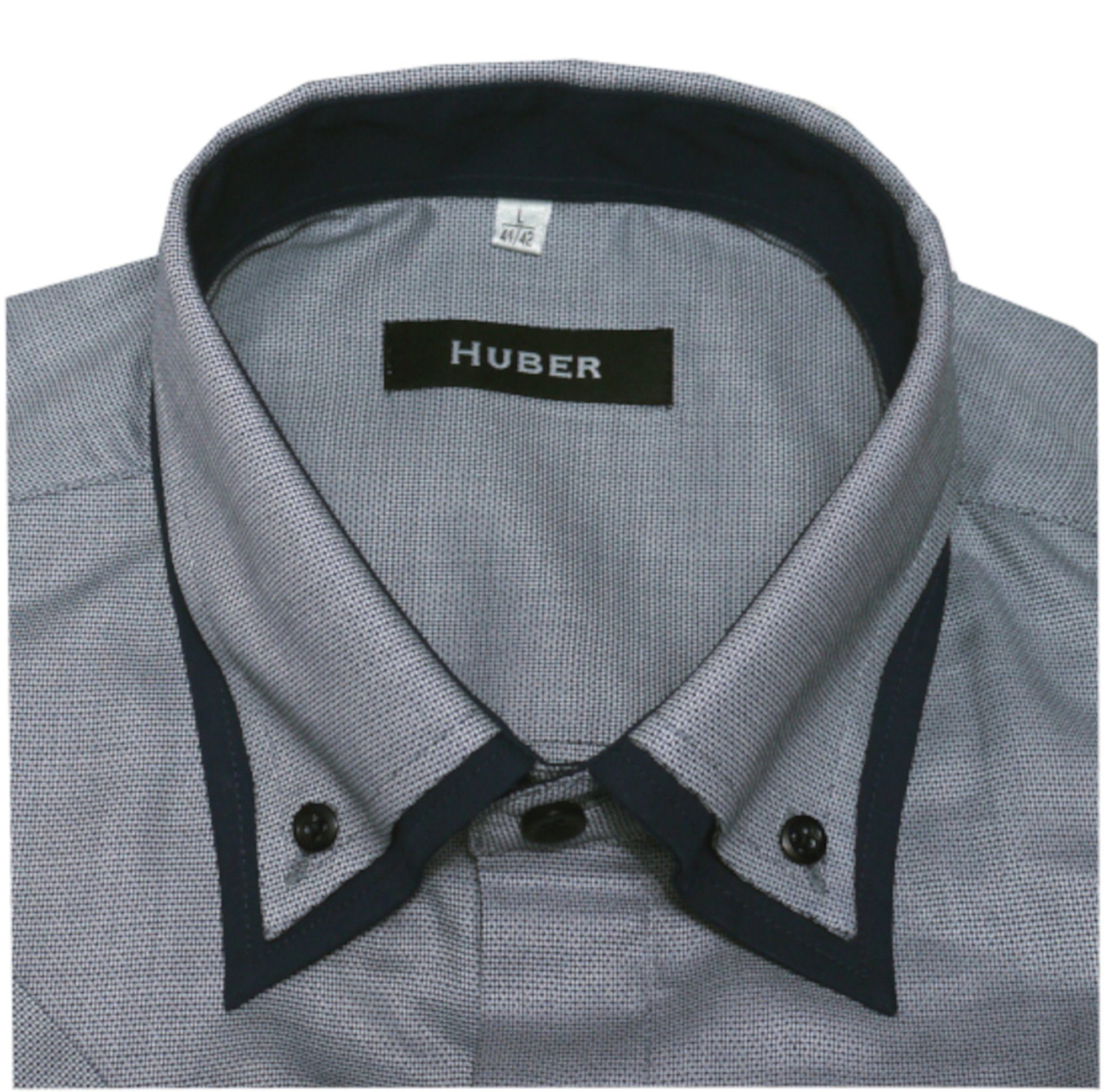 Huber Hemden Kurzarmhemd HU-0196 Button-down-Kragen, Kurzarm, günstig online kaufen