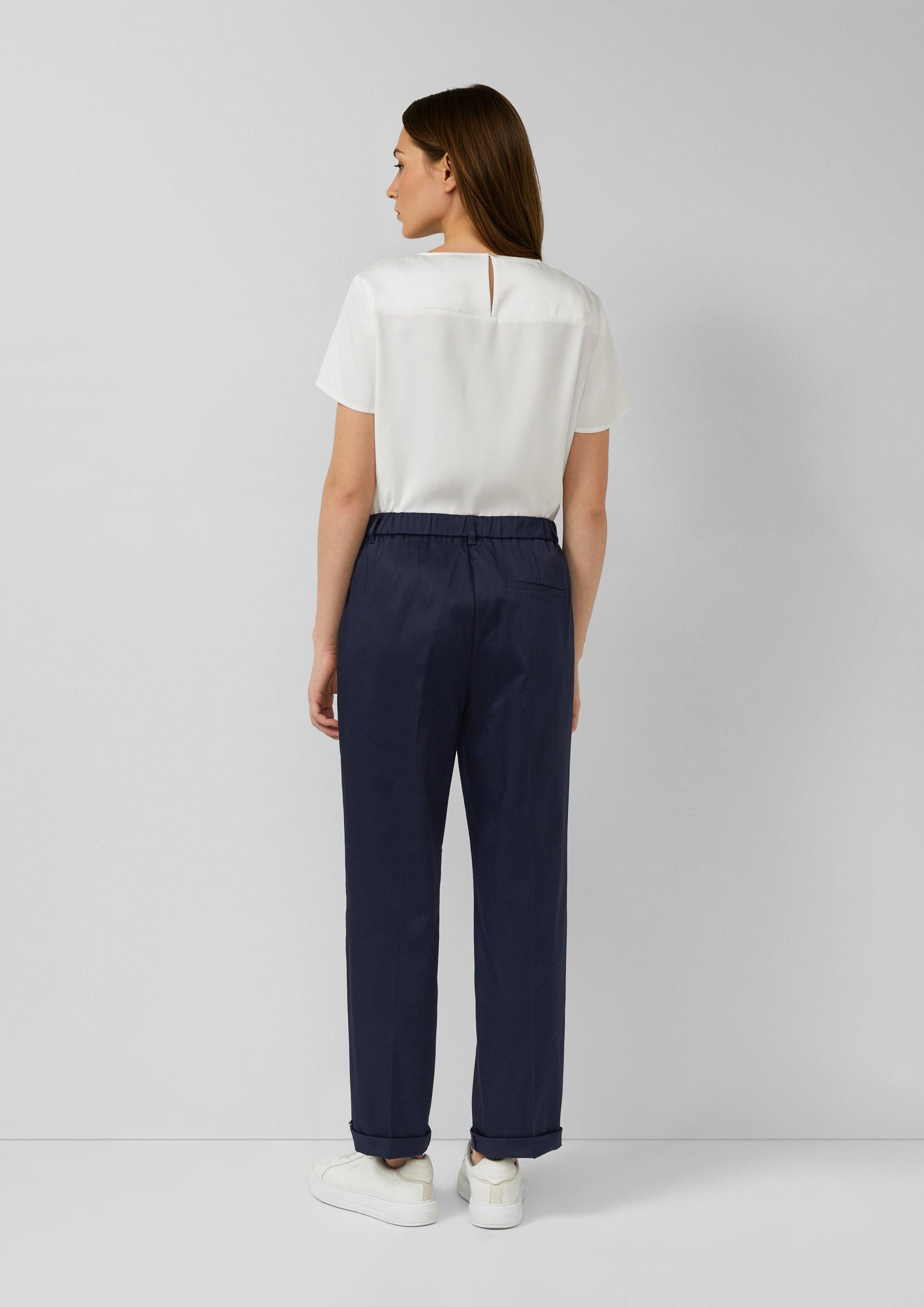 s.Oliver 7/8-Hose Hose Chino aus Baumsatin mit Turn-up