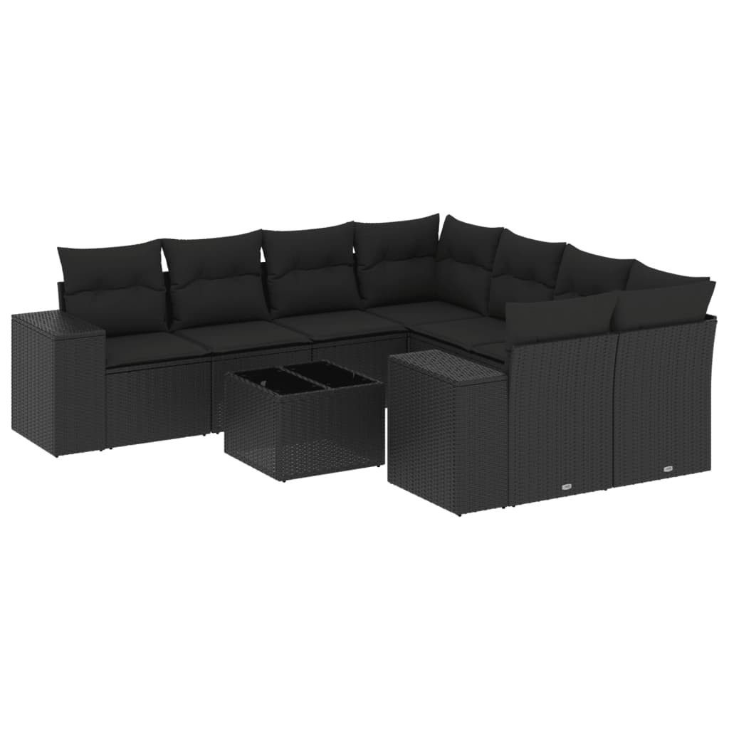 vidaXL Gartenlounge-Set 9-tlg. Garten-Sofagarnitur mit Kissen günstig online kaufen