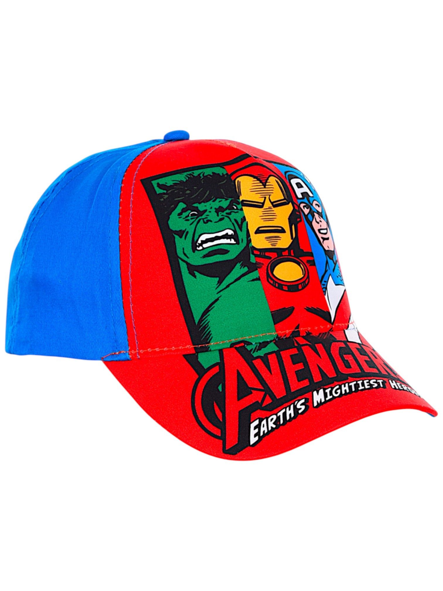 The AVENGERS Baseball Cap Marvel mit Comic-Print Jungen Sommerkappe Größe 52-54 cm