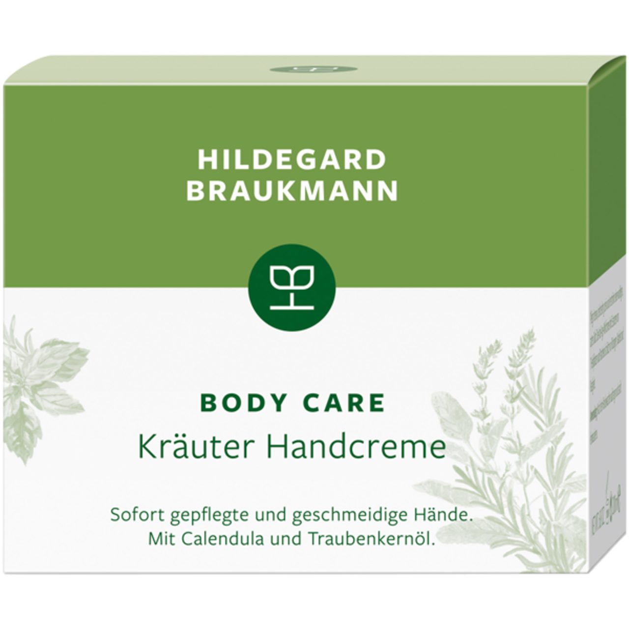 Hildegard Braukmann Handcreme Body Care Kräuter Handcreme, Kühlende Intensivpflege bei Entzündungen, Ekzemen