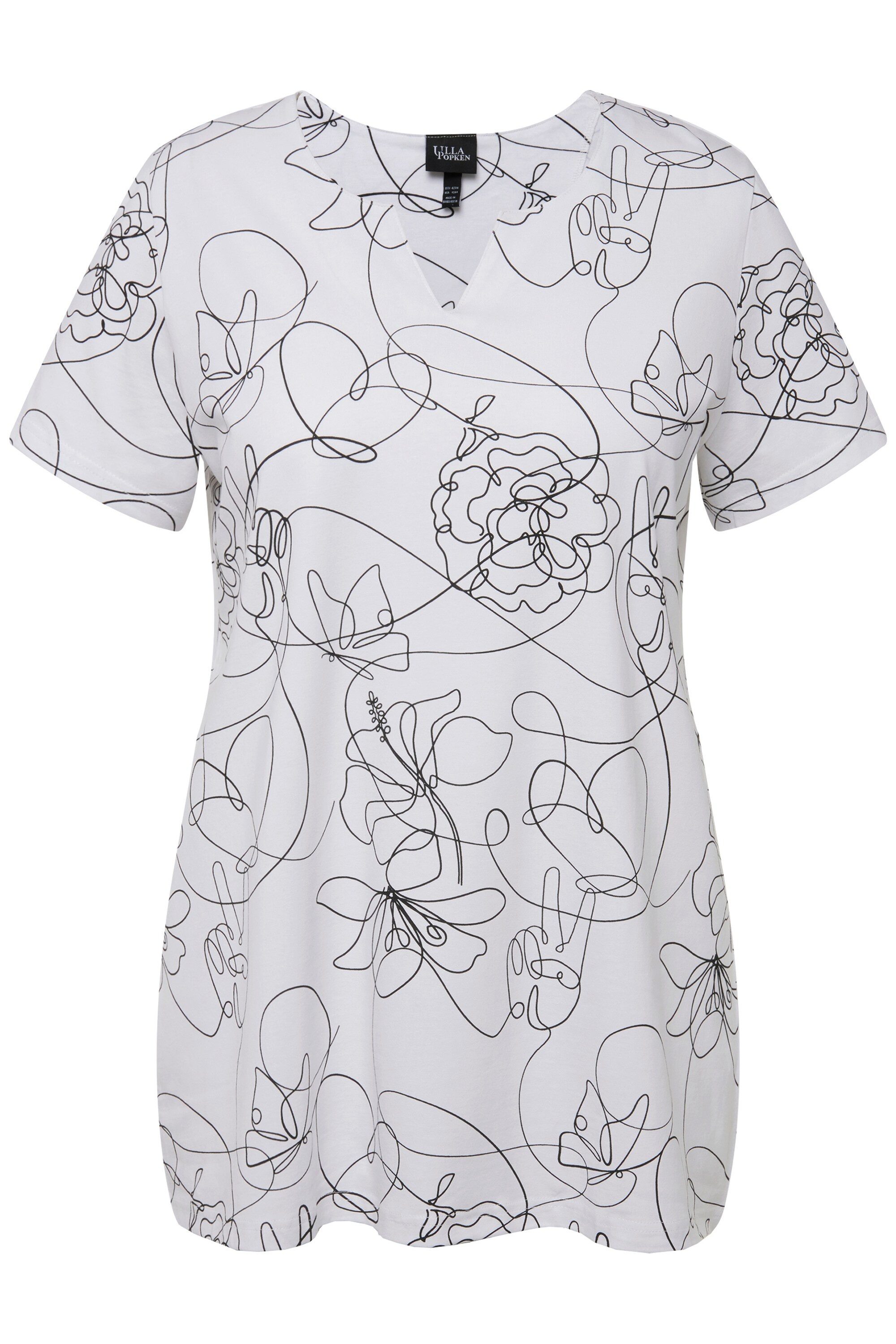Ulla Popken T-Shirt T-Shirt Linien A-Linie günstig online kaufen