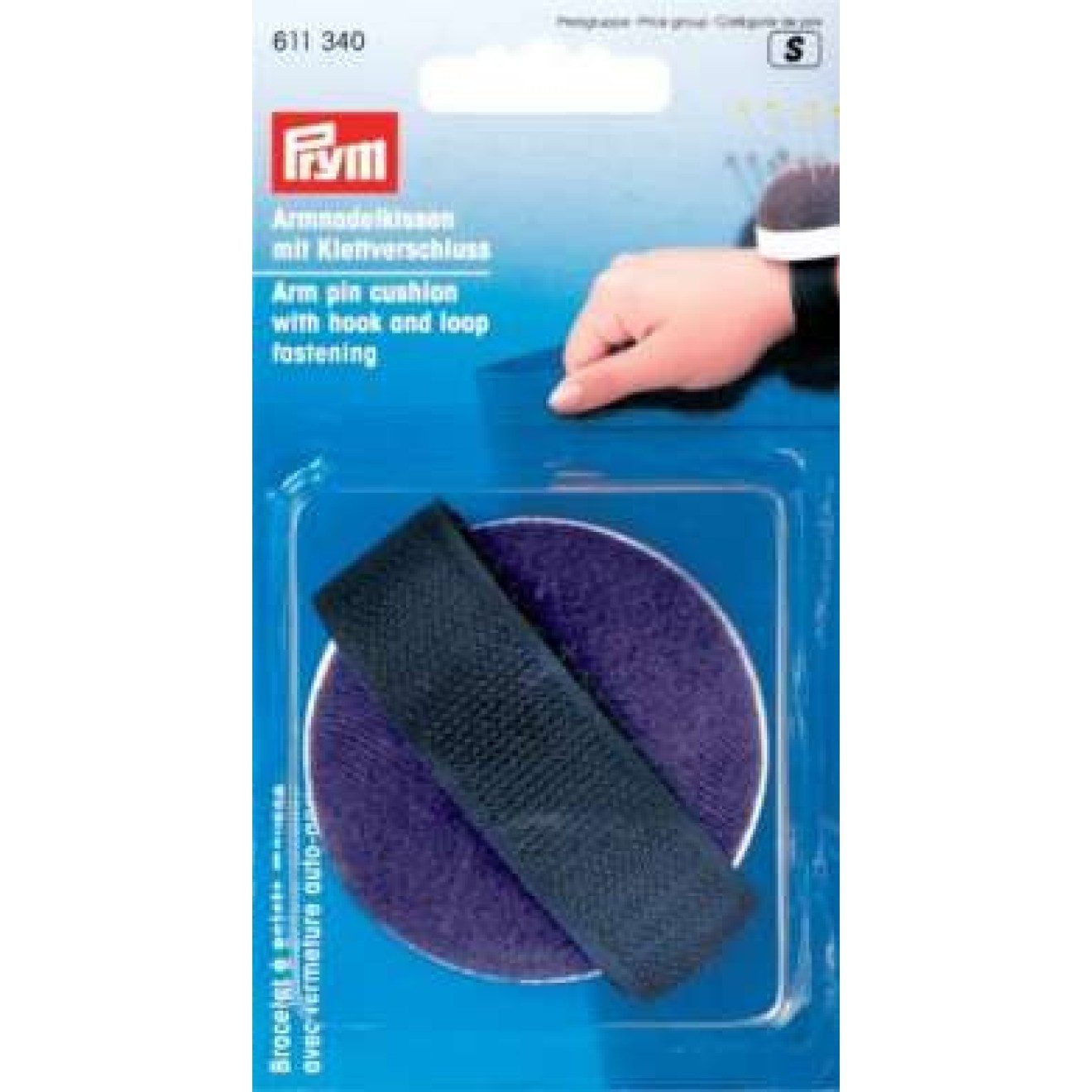 Prym Stricknadeln Armnadelkissen blau
